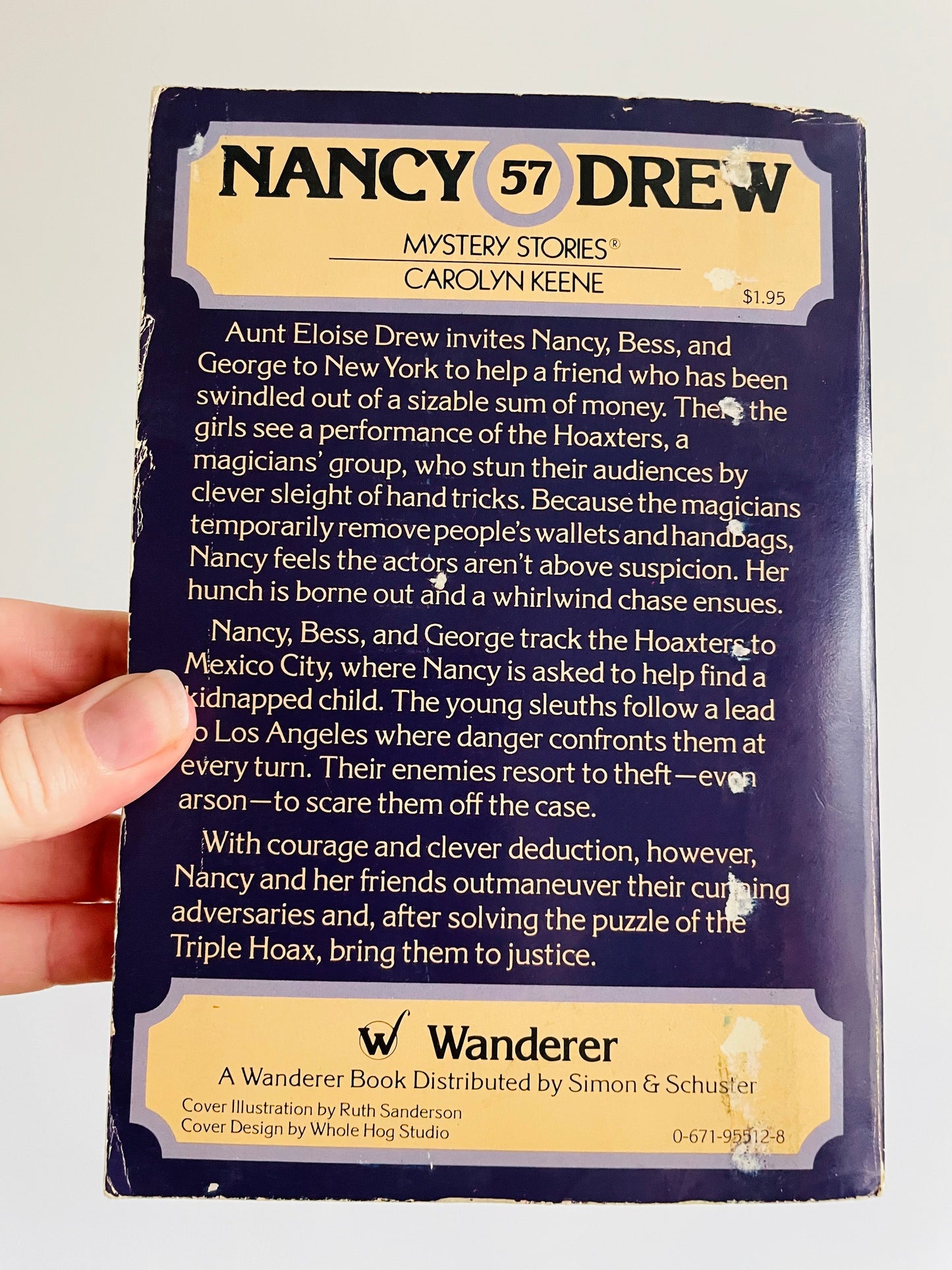 Nancy Drew The Triple Hoax by Carolyn Keene #57 Paperback Book (1979)