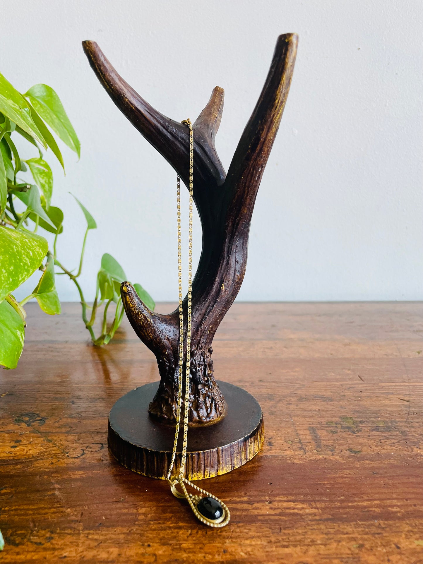 Vintage Faux Deer Antler Display - Jewellery Tree or Shelf Decor - Perhaps Could Hang on Wall As Well