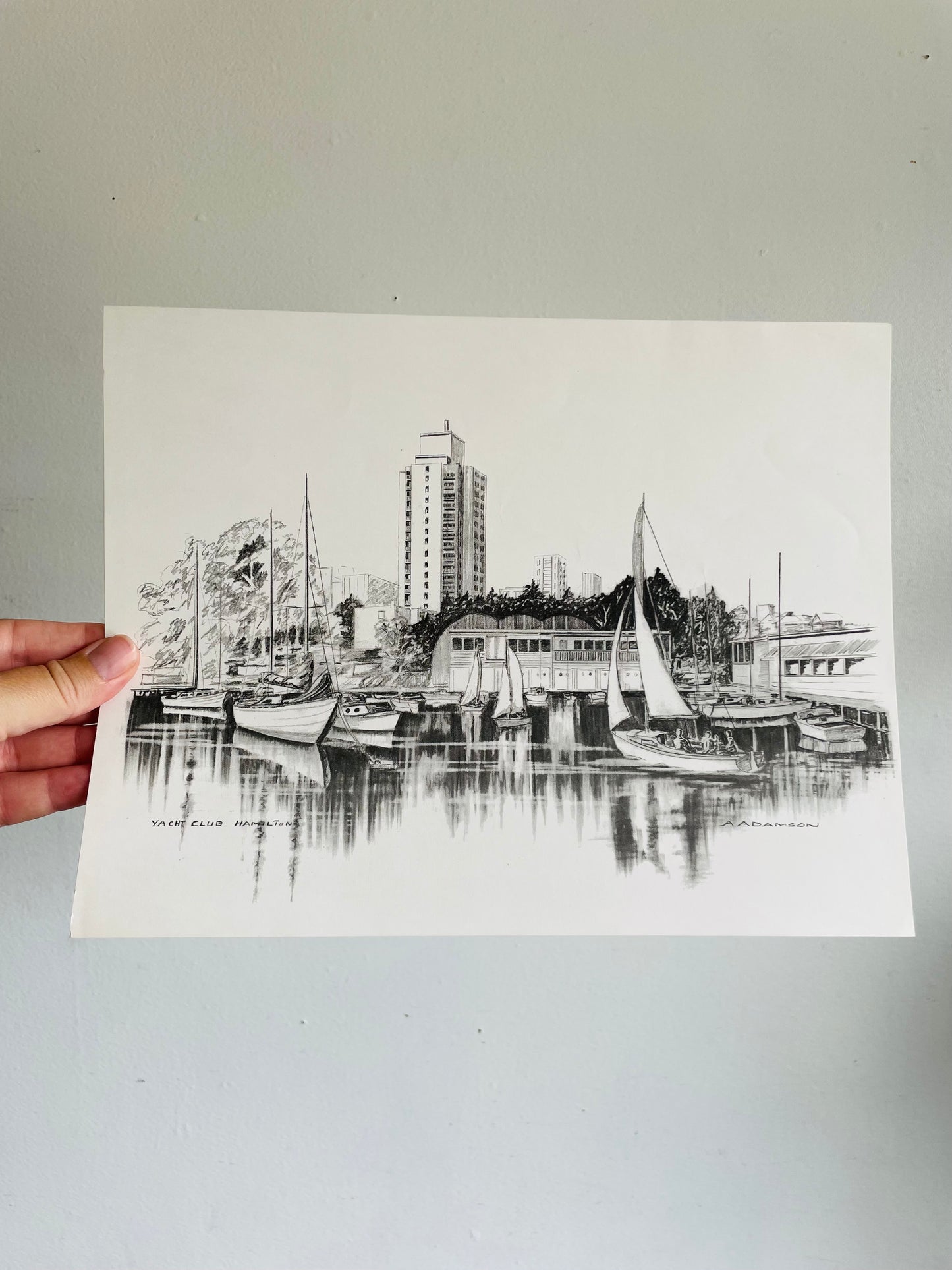 Vintage The Ambitious City - A Portfolio of Sketches of Hamilton, Ontario by A. Adamson - Includes 6 Prints