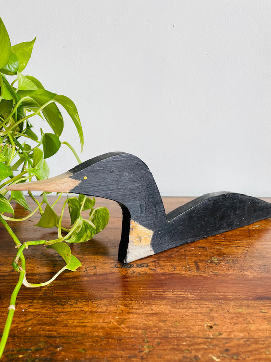 Handmade & Hand Painted Wood Loon Bird #2