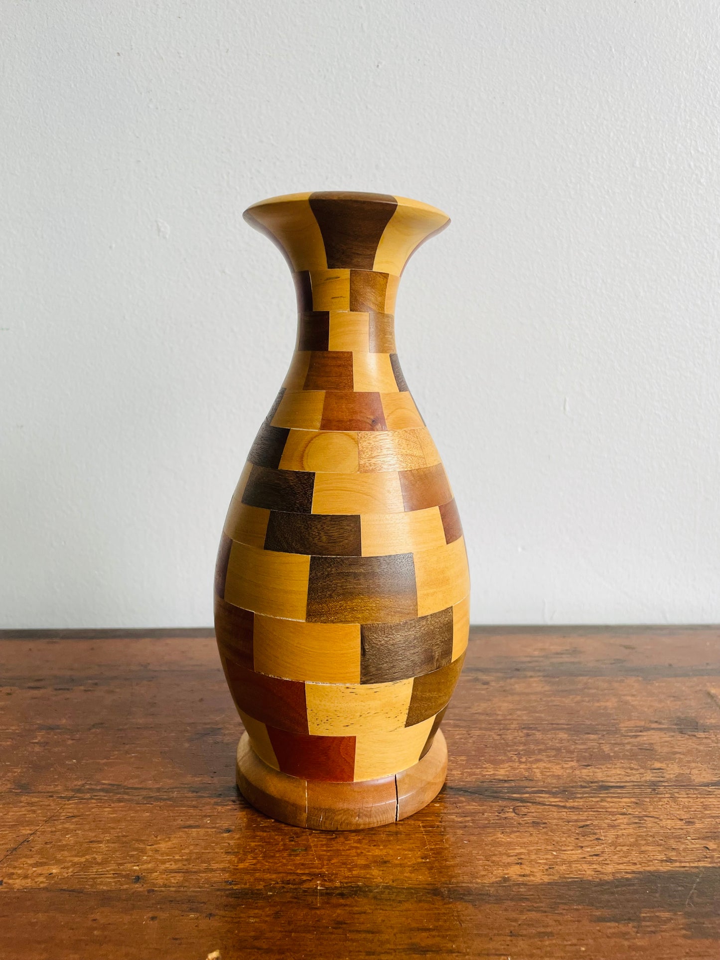 Wood Turned Segmented Vase