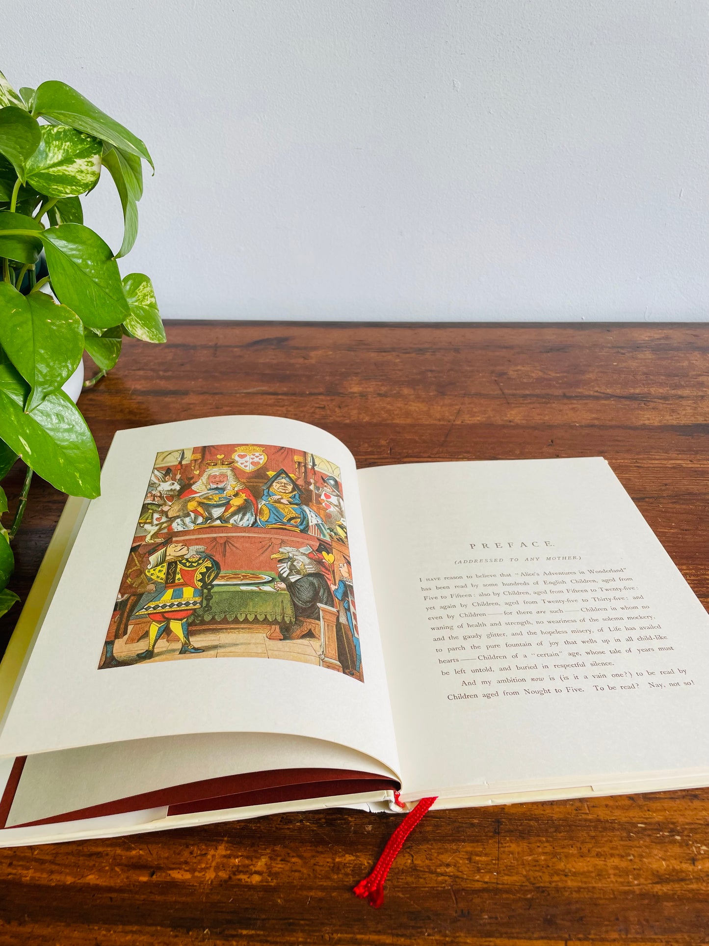 The Nursery Alice by Lewis Carroll Hardcover Book - 1980 Reprint