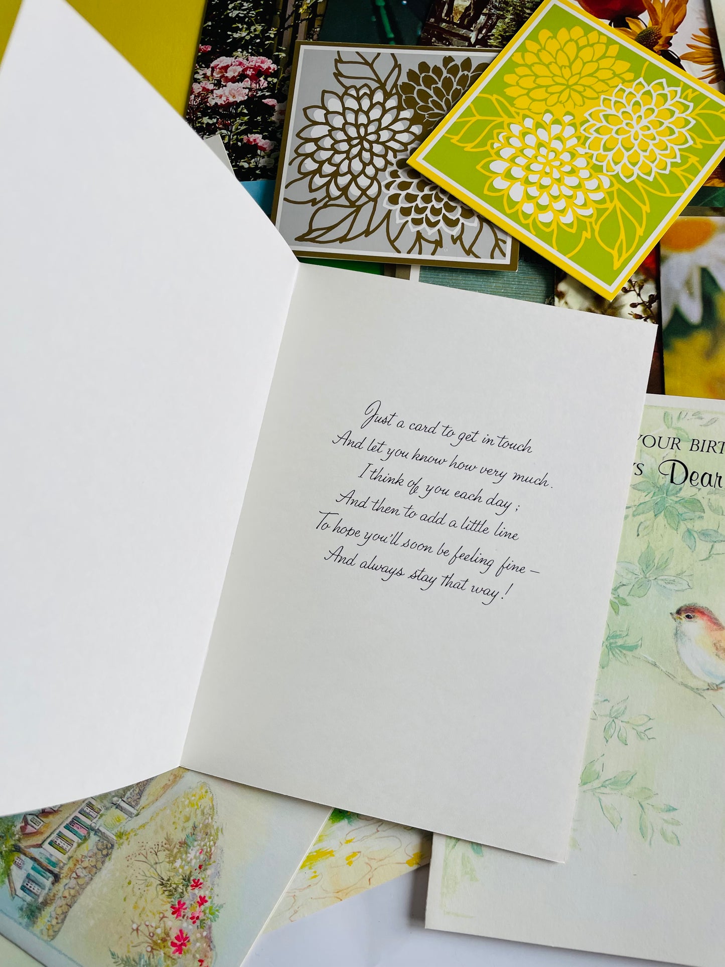 Vintage Box of Unused Assorted Greeting Cards for All Occasions - Set of 34 with Envelopes