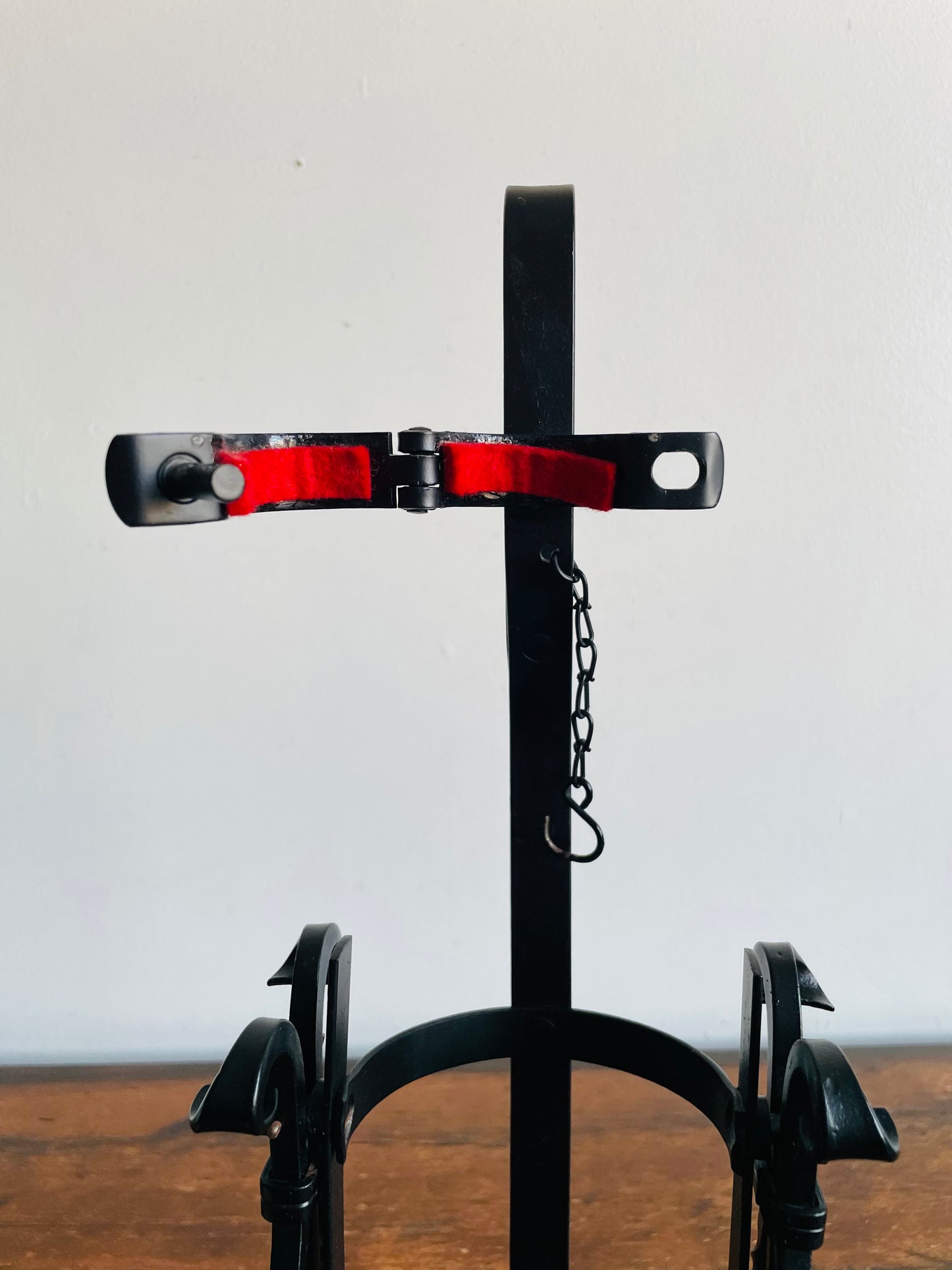 1960s Asbach Uralt Brandy Bottle Iron Swing Pour Cradle #1