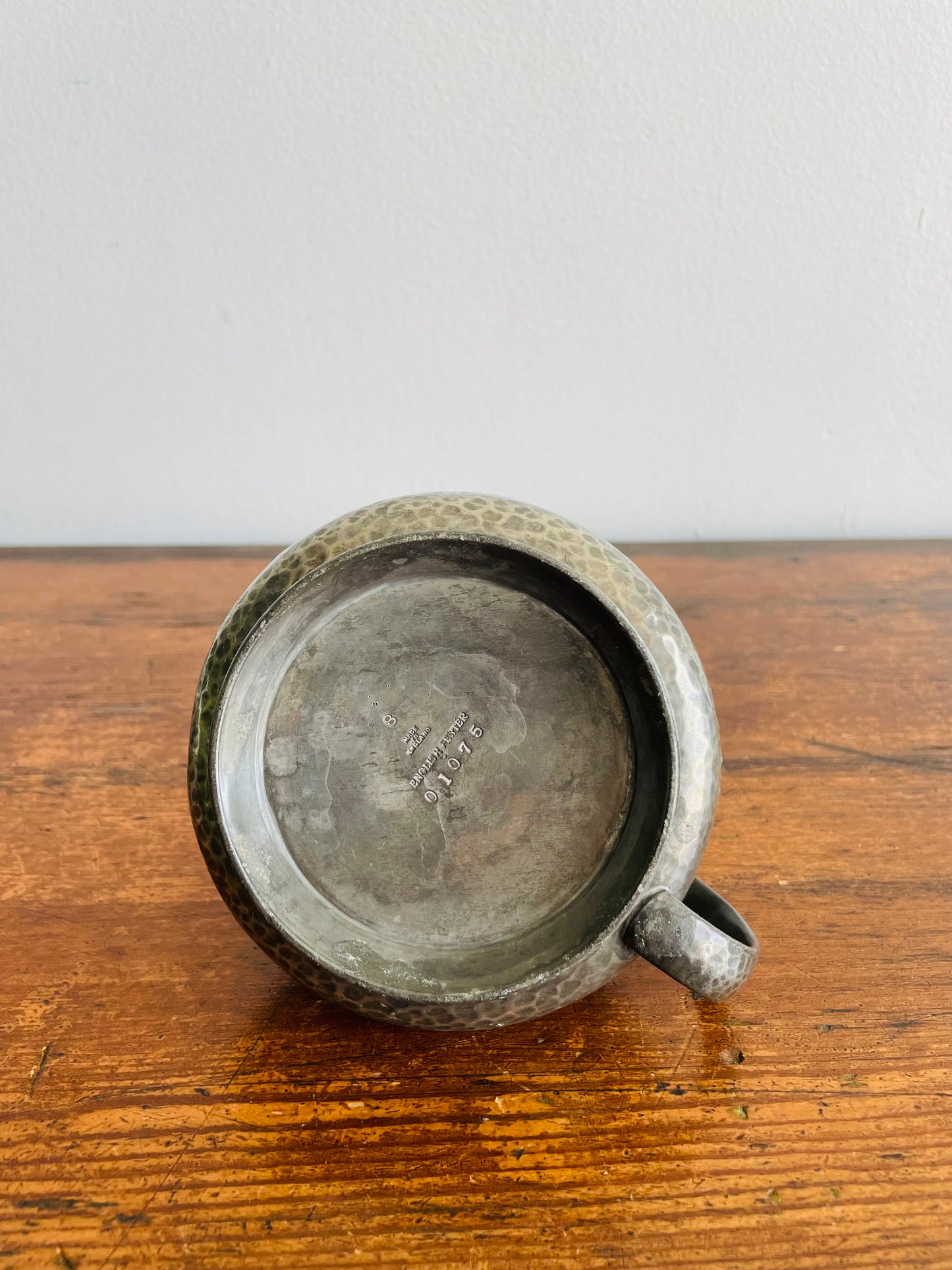 Hammered English Pewter 01075 Creamer Pitcher Jug - Made in England