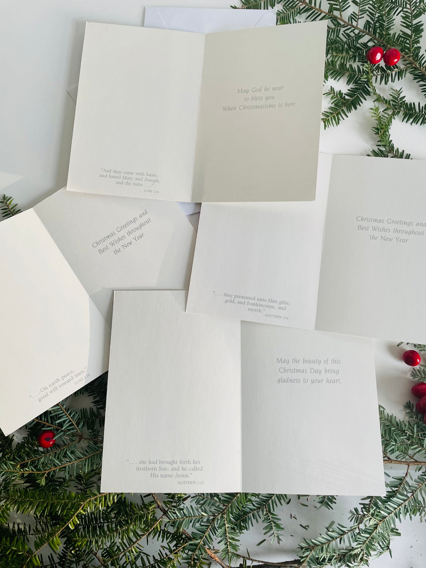 Regal Made in Canada Christmas Greeting Cards with Religious Theme - Set of 4