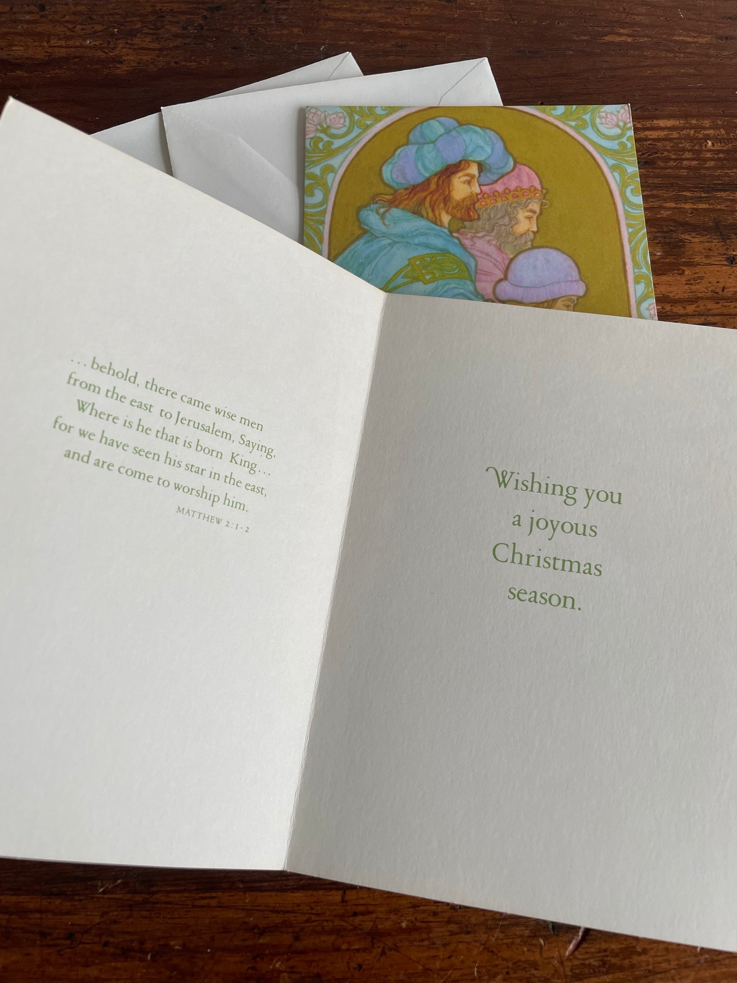 Hallmark Made in Toronto Christmas Greeting Cards with the Three Wise Men - Set of 2 with Envelopes