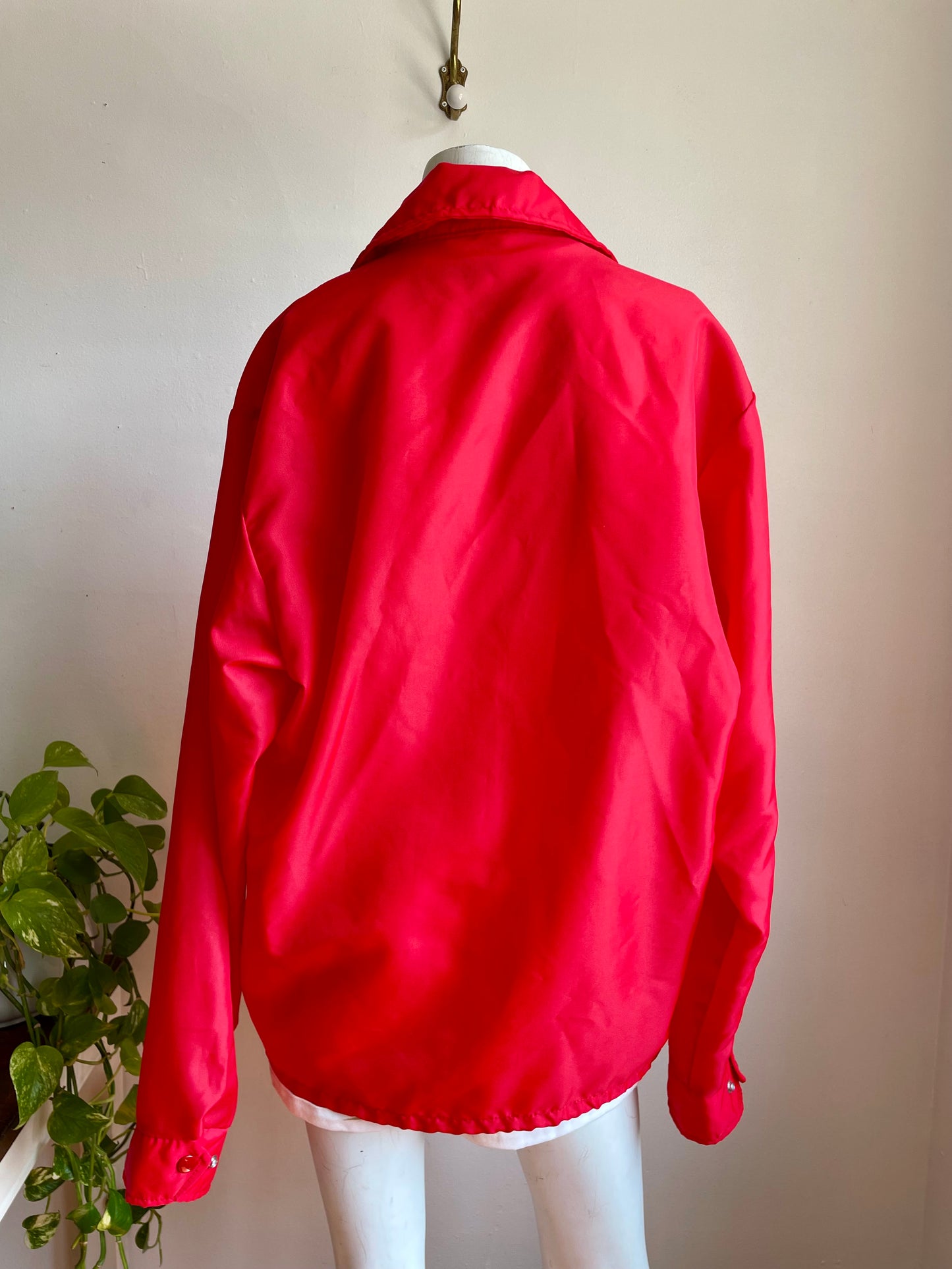 1975 General Motors Red Windbreaker Jacket - Avon Sportswear Toronto - Men's Size Large - GM 75
