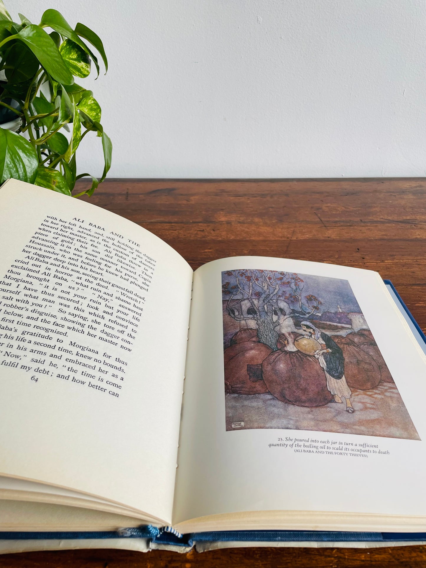 Arabian Nights Hardcover Book - Classic Collector's Series Selection of Tales Retold by Laurence Houseman & Illustrated by Edmund Duluc (1983)