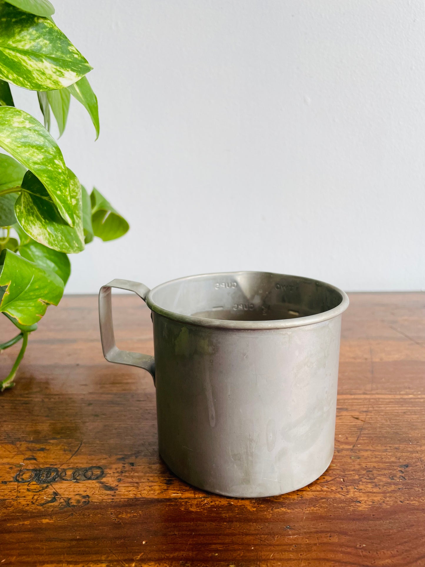 Aluminium Two Cups Measuring Cup Scoop Mug with Handle
