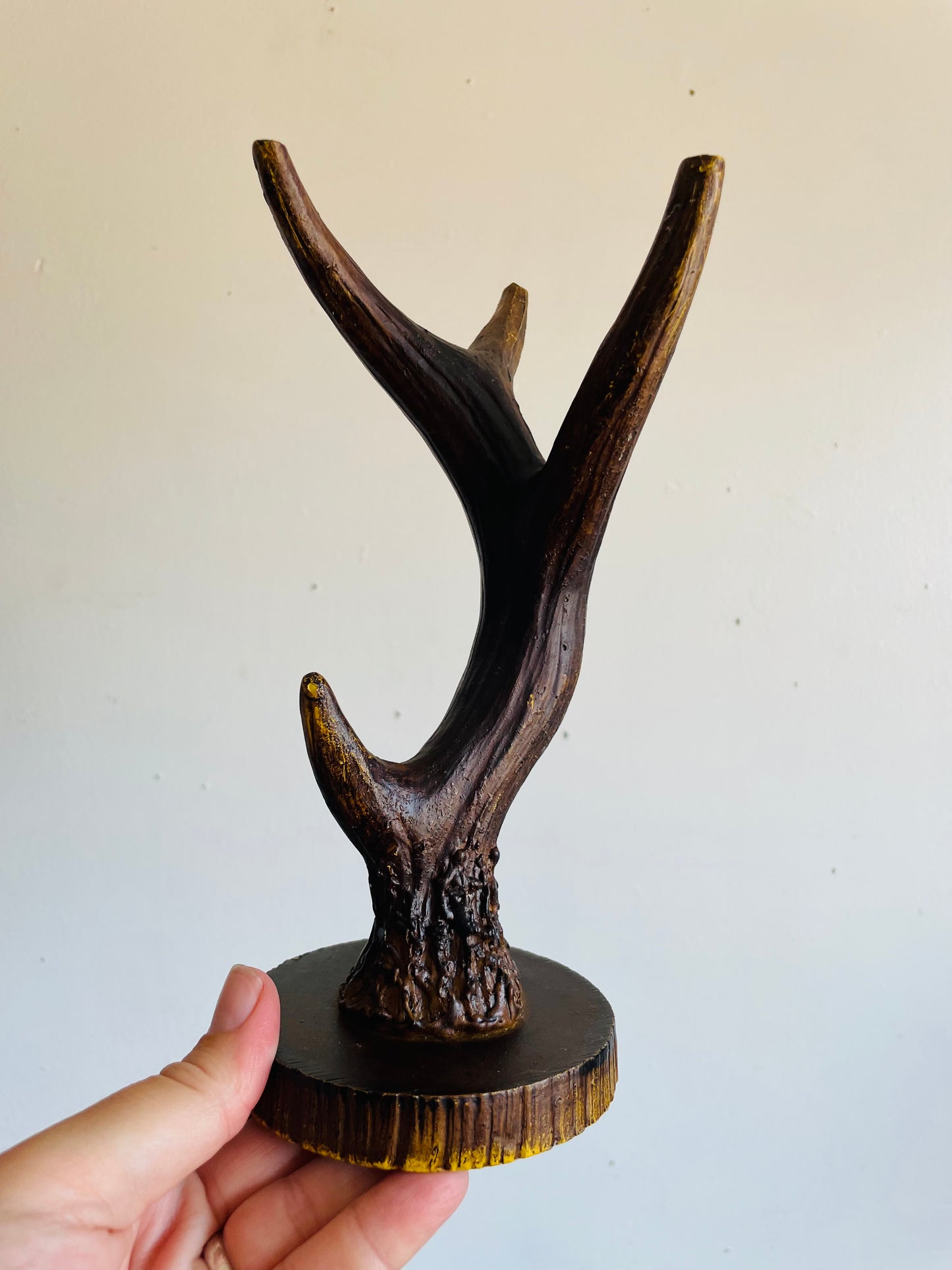 Vintage Faux Deer Antler Display - Jewellery Tree or Shelf Decor - Perhaps Could Hang on Wall As Well