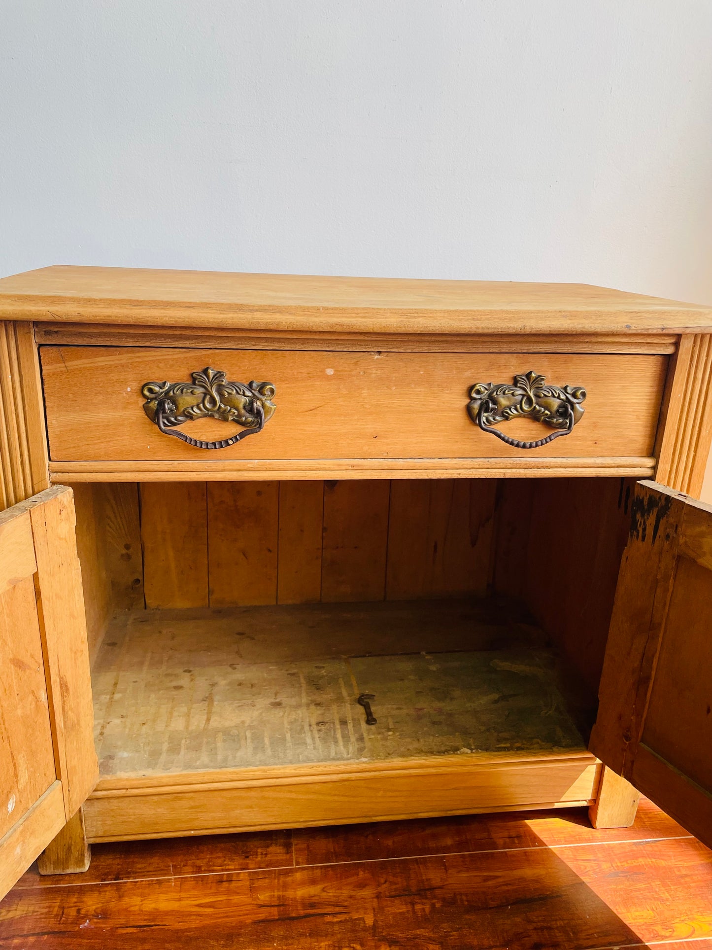 Antique 1800s Pine Wood Cabinet - Gilchrist Green & Co. Union Furniture Factory Wingham, Ontario - PICK-UP ONLY