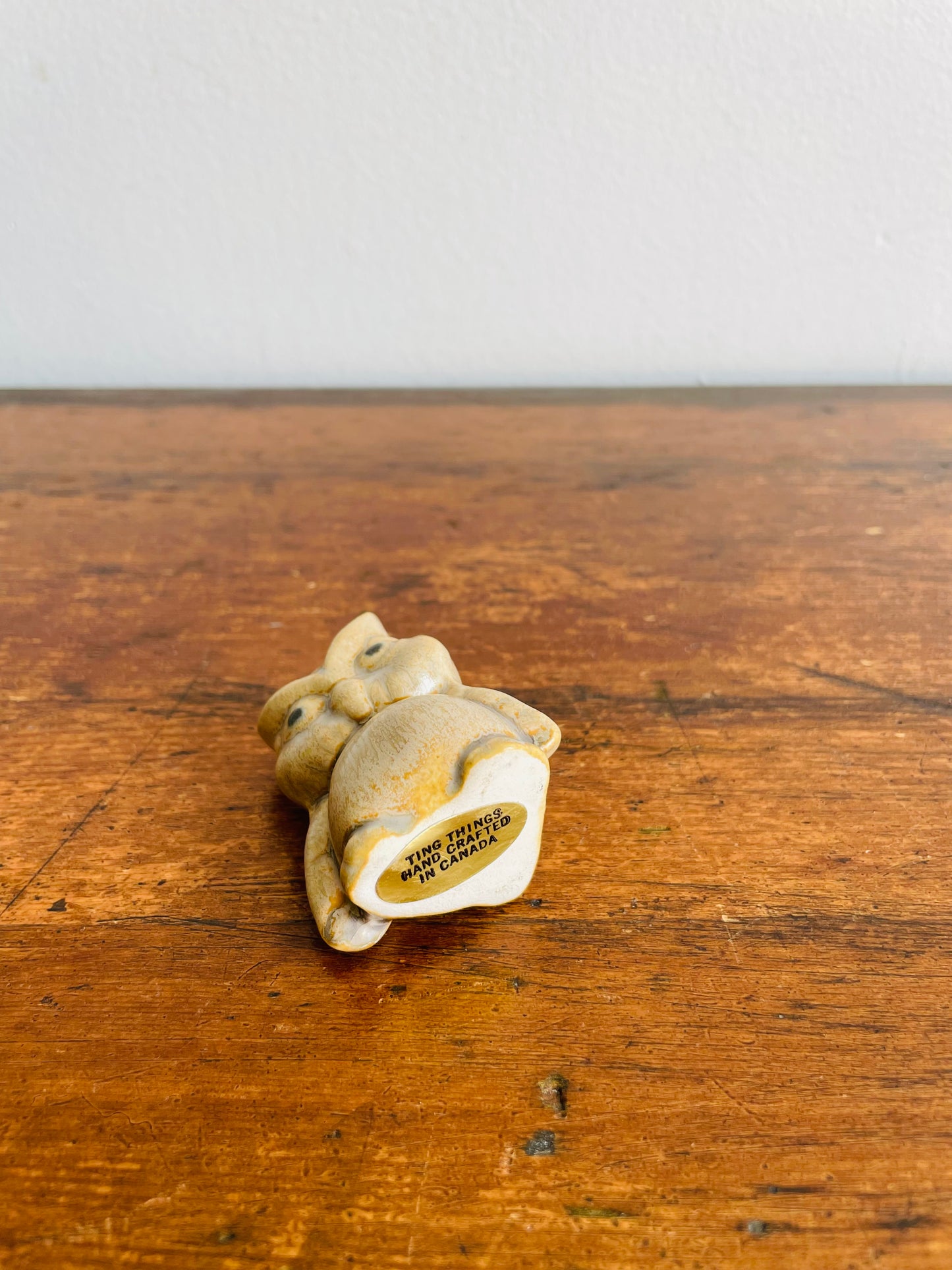 Mini Glazed Owl Figurine - Ting Things Hand Crafted in Canada