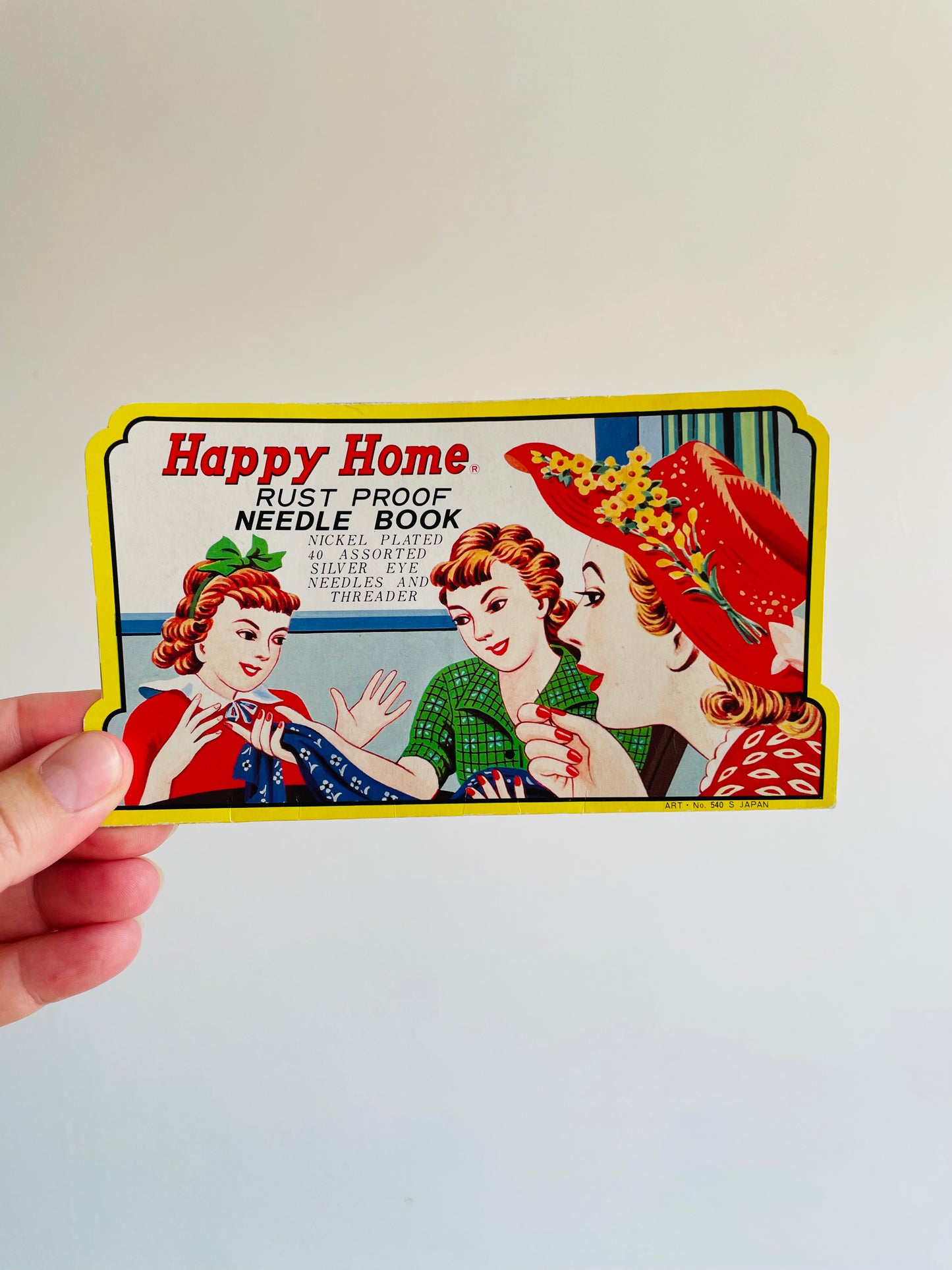 1950s Happy Home Rust Proof Needle Book - Made in Japan