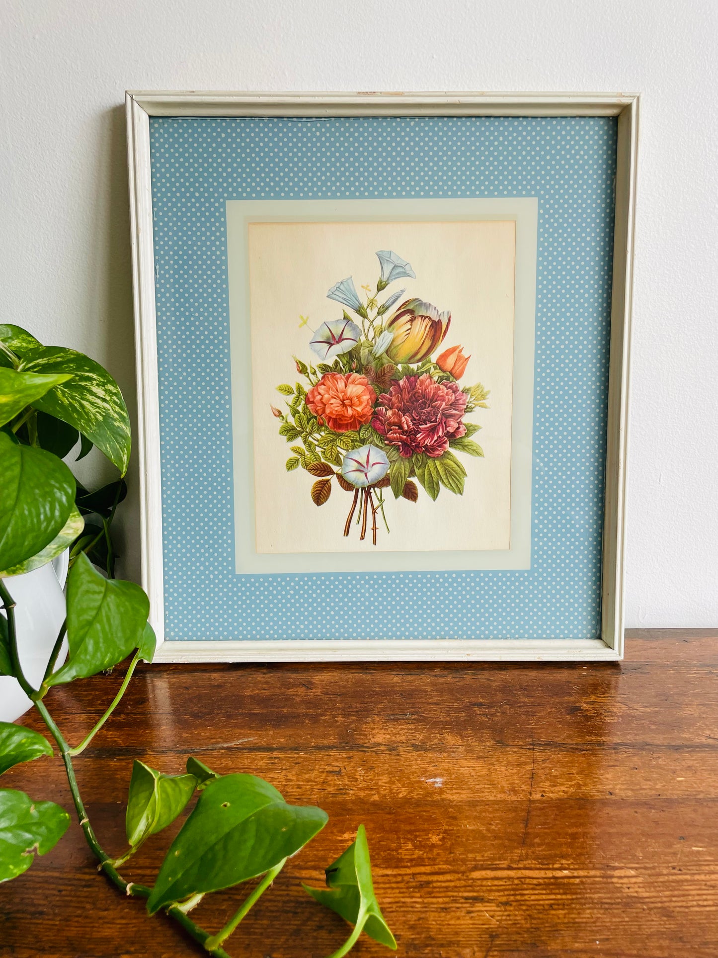 Framed Bouquet of Flowers - Botanical Print by J.L. Prevost