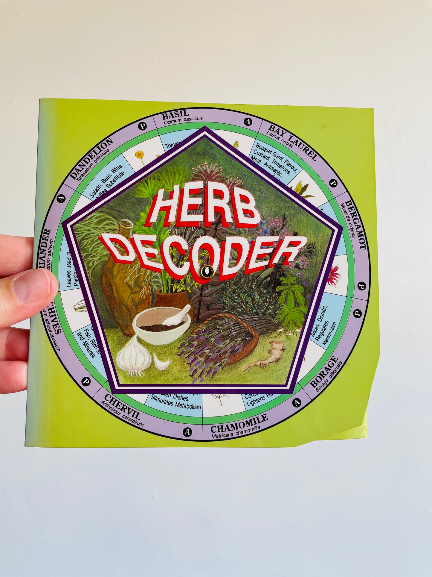 Herb Decoder by Dynamo House Melbourne Australia (1998) - 36 Herbs & Rotating Wheels with Information