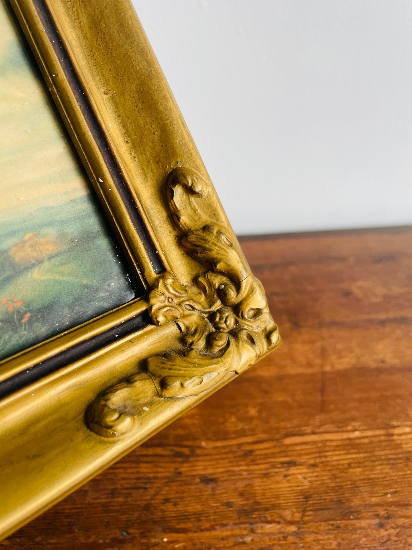 Sarah Barrett Moulton: Pinkie Framed Print by Thomas Lawrence in Ornate Gold Wood Frame