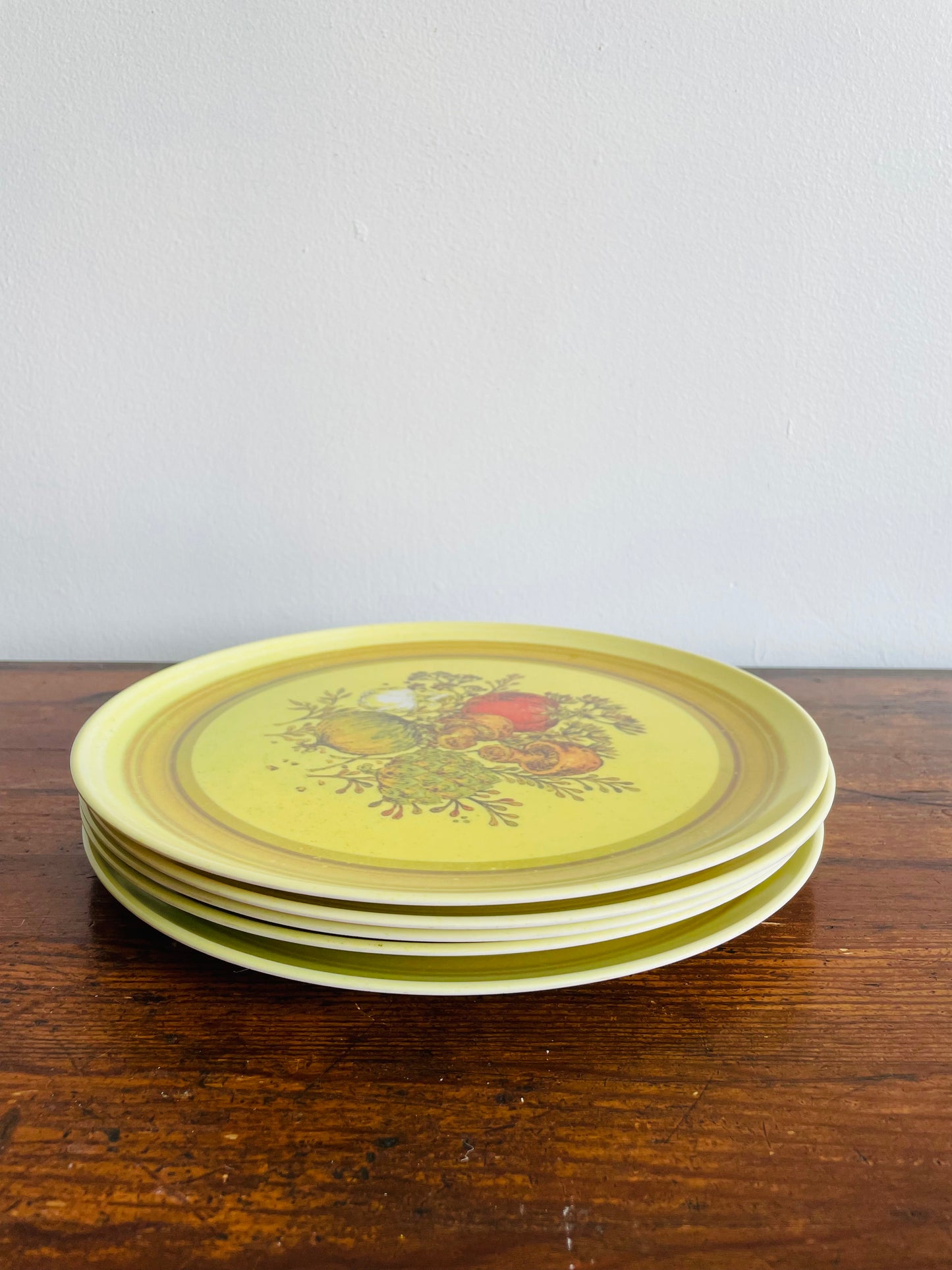 Lexington Melamine Plates with Vegetables Graphic - Set of 5 - Made in USA