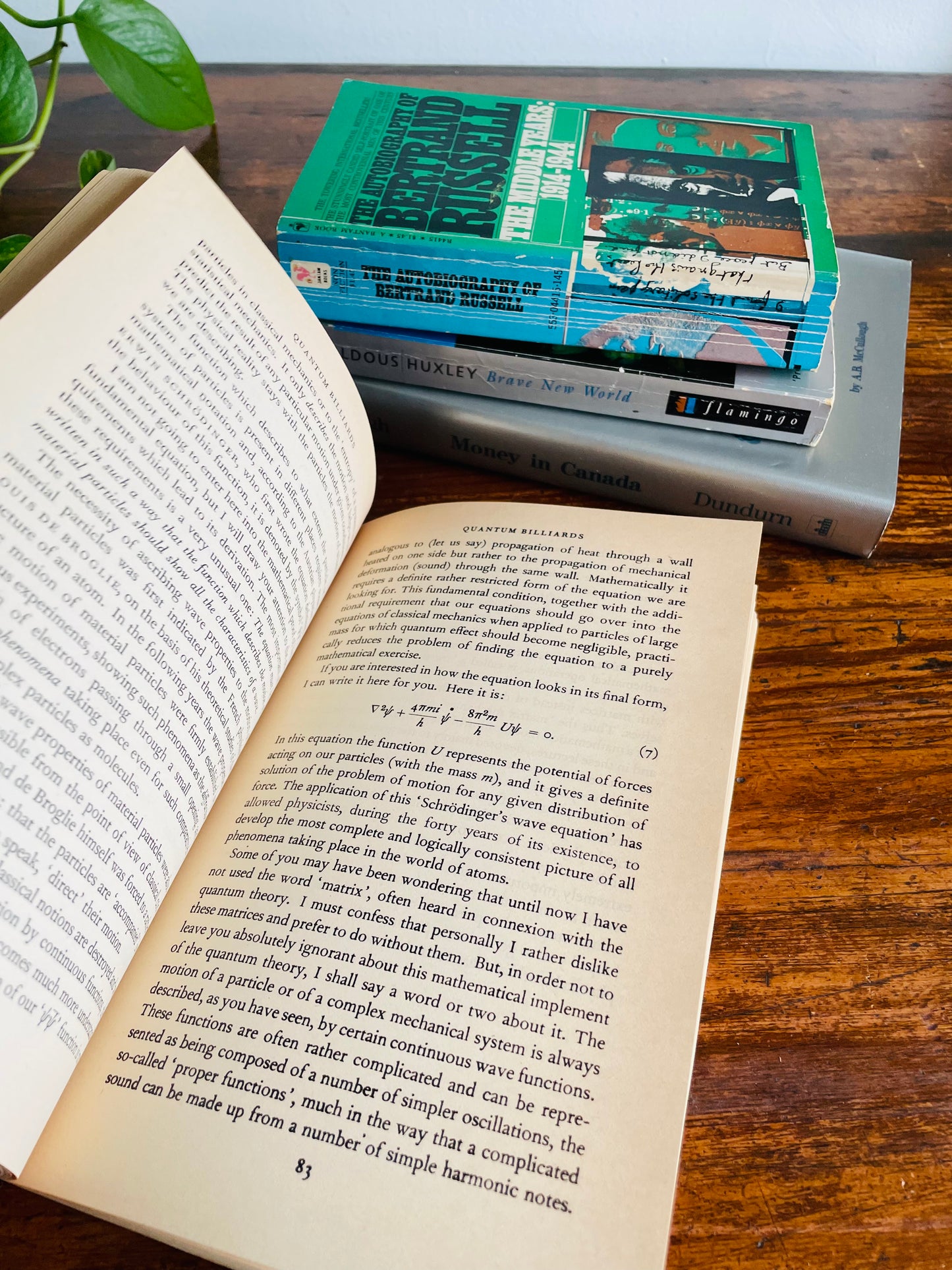 Science, Math & Money Vintage Book Bundle - Huxley, Bertrand Russell, Mr. Tomkins, Money