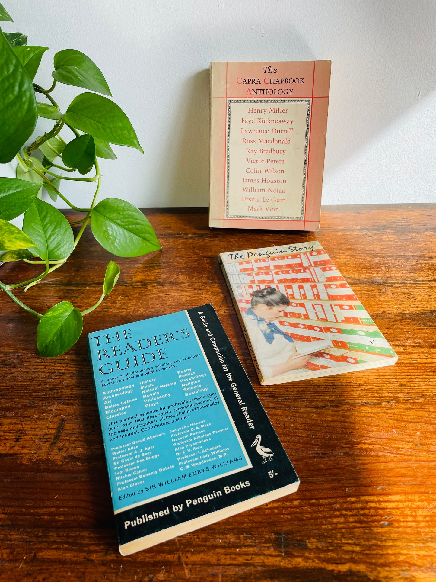 Literature Vintage Book Bundle - Capra Chapbook, Reader's Guide, Penguin Publishing History
