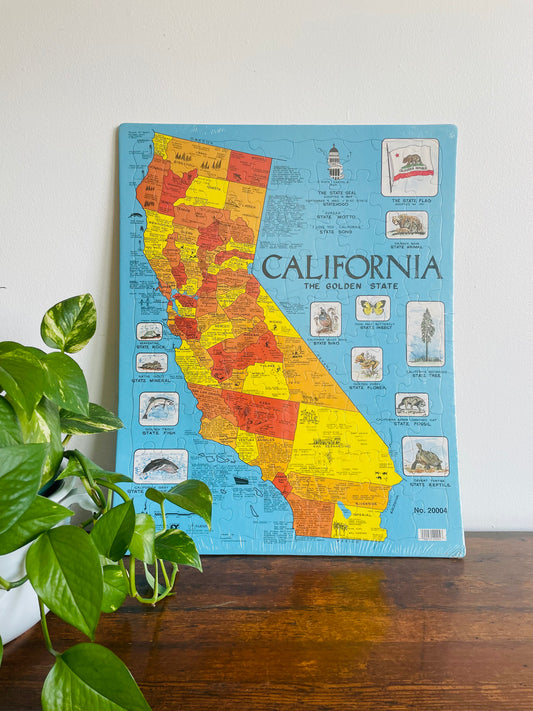 Brand New Vintage California The Golden State Puzzle in Wrapping