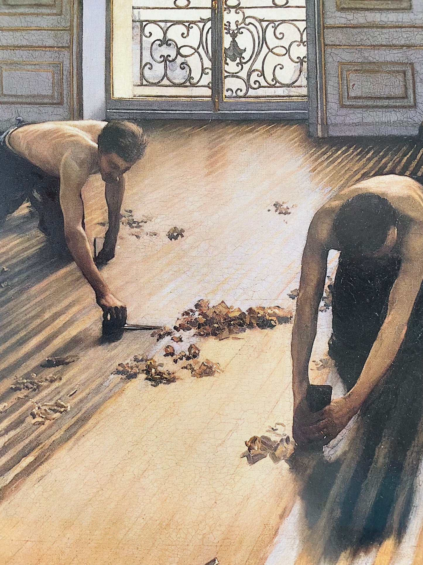 Gustave Caillebotte 'Les Raboteurs de Parquet' Poster Print - 9.5" by 11.75"