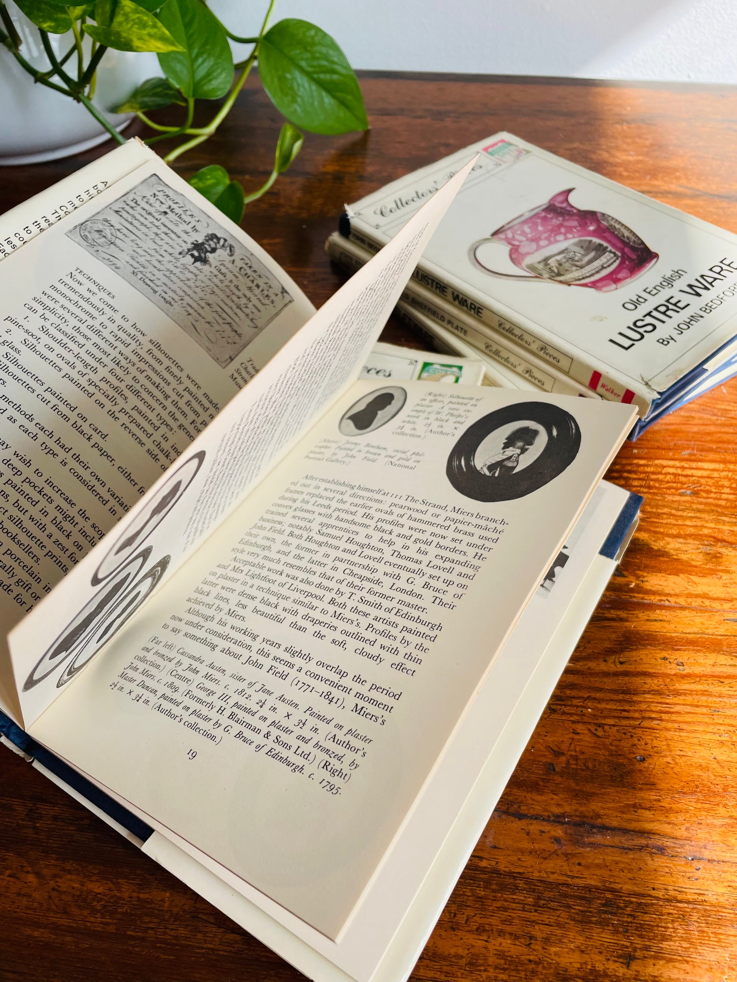Collector's Pieces Vintage Book Bundle - Lustre, Silhouettes, Delftware, Staffordshire, Sheffield