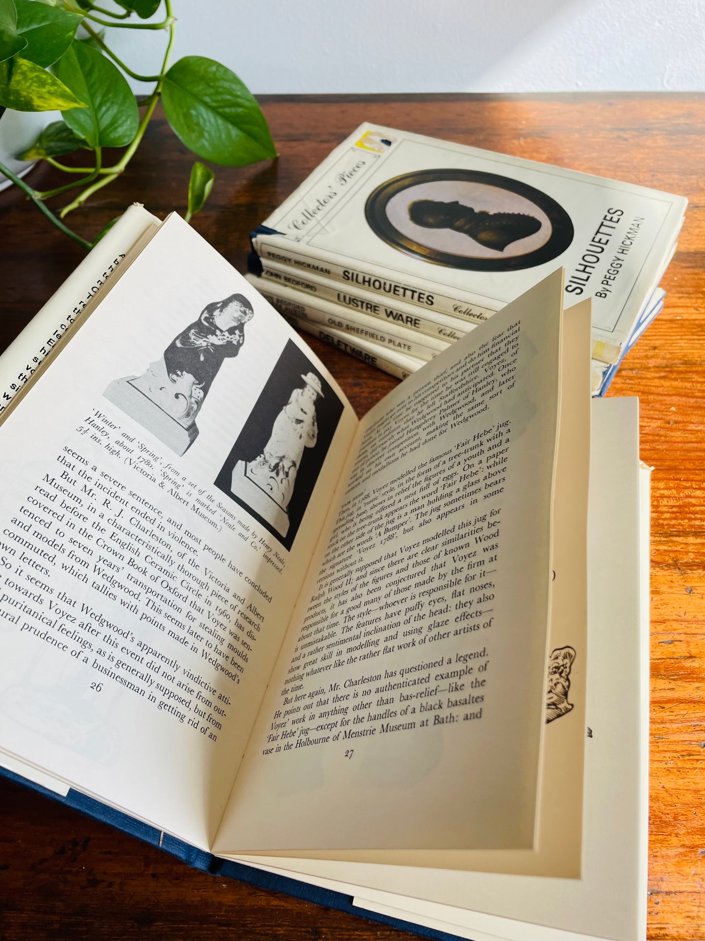 Collector's Pieces Vintage Book Bundle - Lustre, Silhouettes, Delftware, Staffordshire, Sheffield