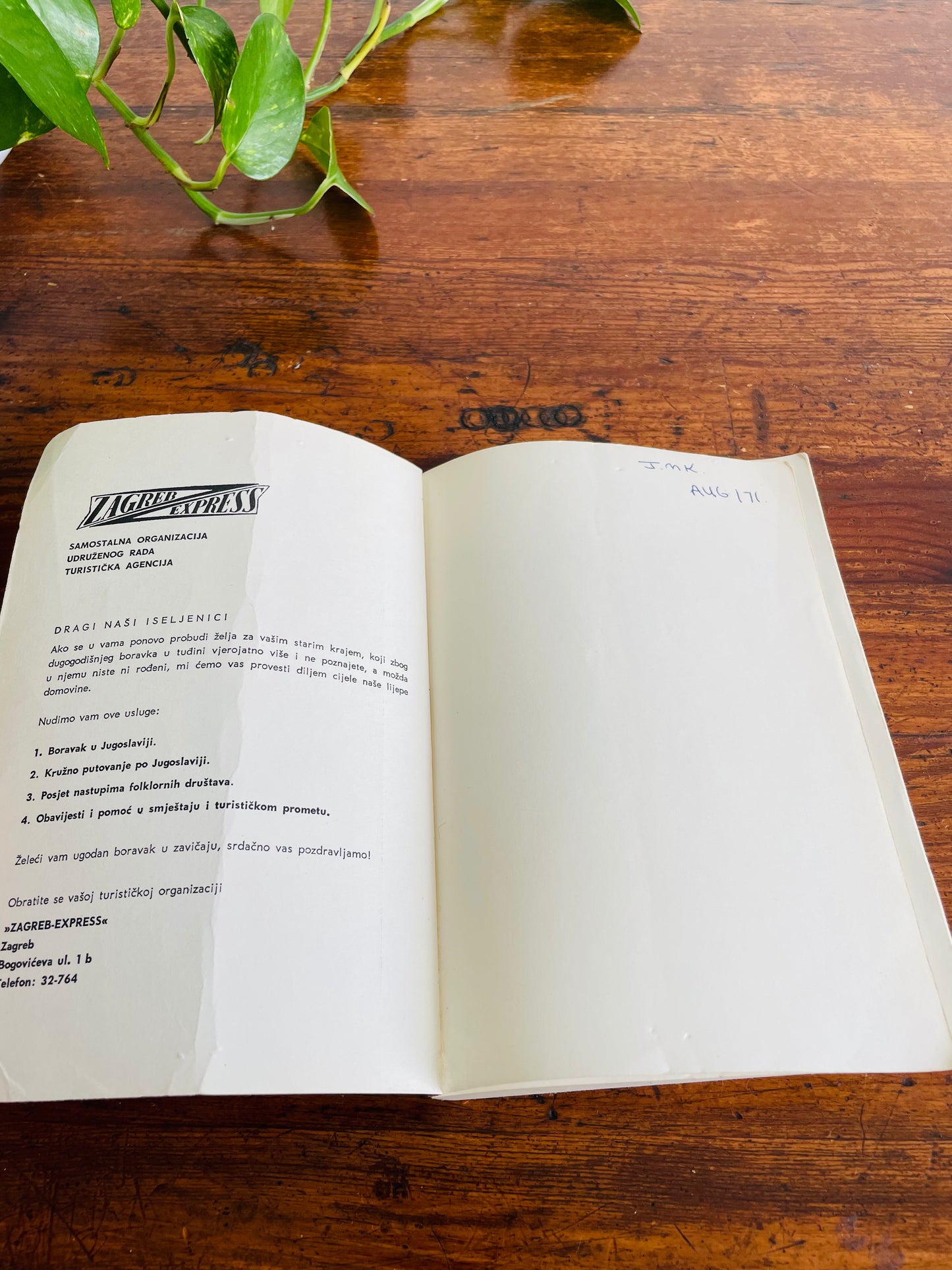 Mladen Engelsfeld Croatian Through Conversation & Phrase Book for Tourists (1969)