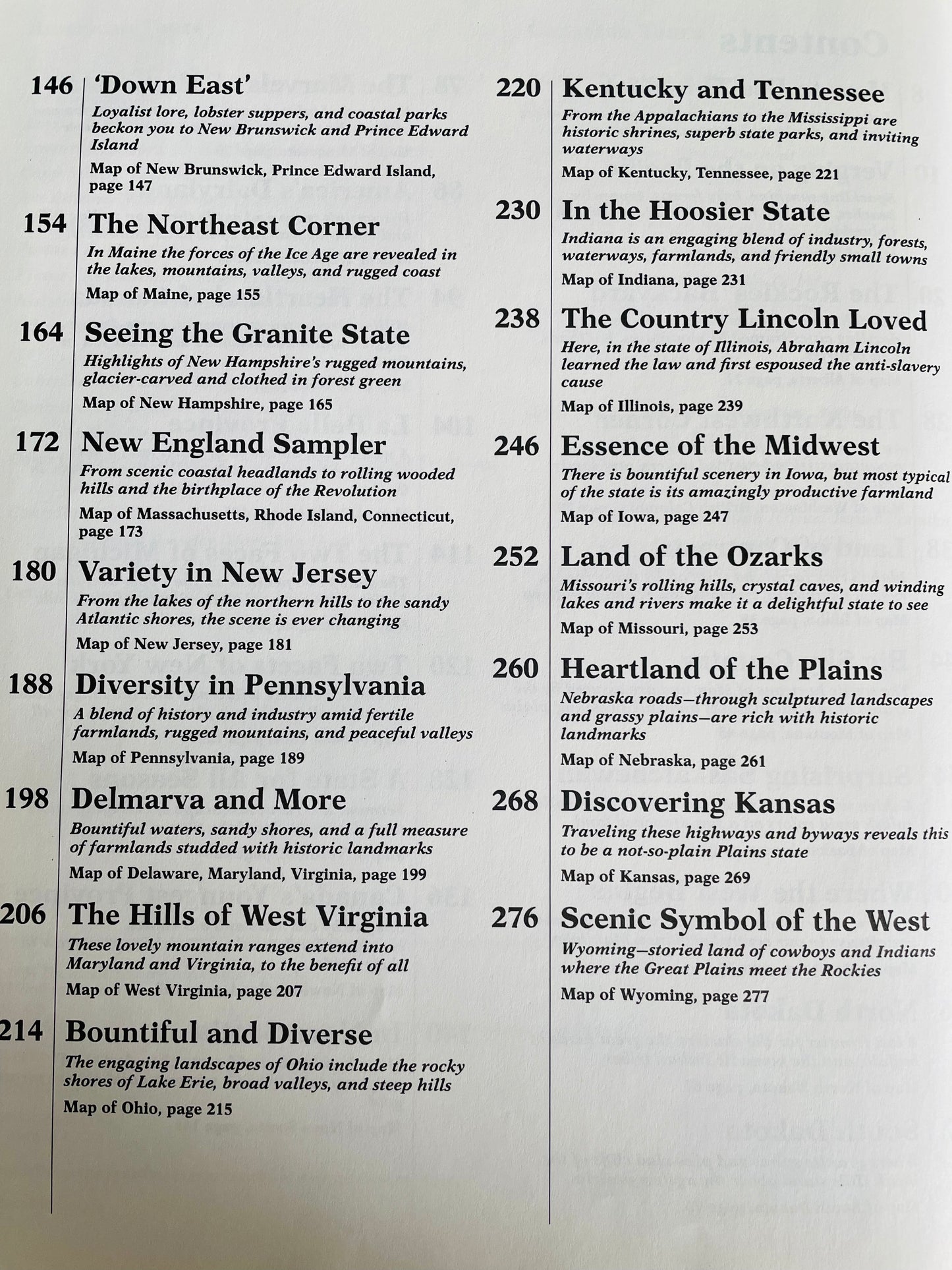 CAA Handpicked Tours of North America Hardcover Book (1984)