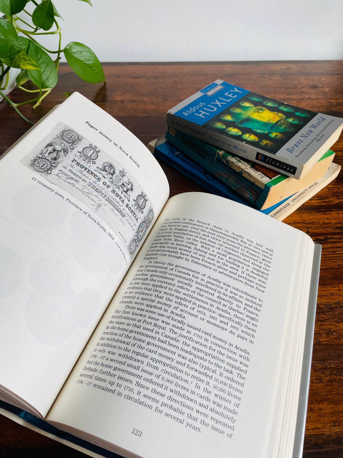 Science, Math & Money Vintage Book Bundle - Huxley, Bertrand Russell, Mr. Tomkins, Money
