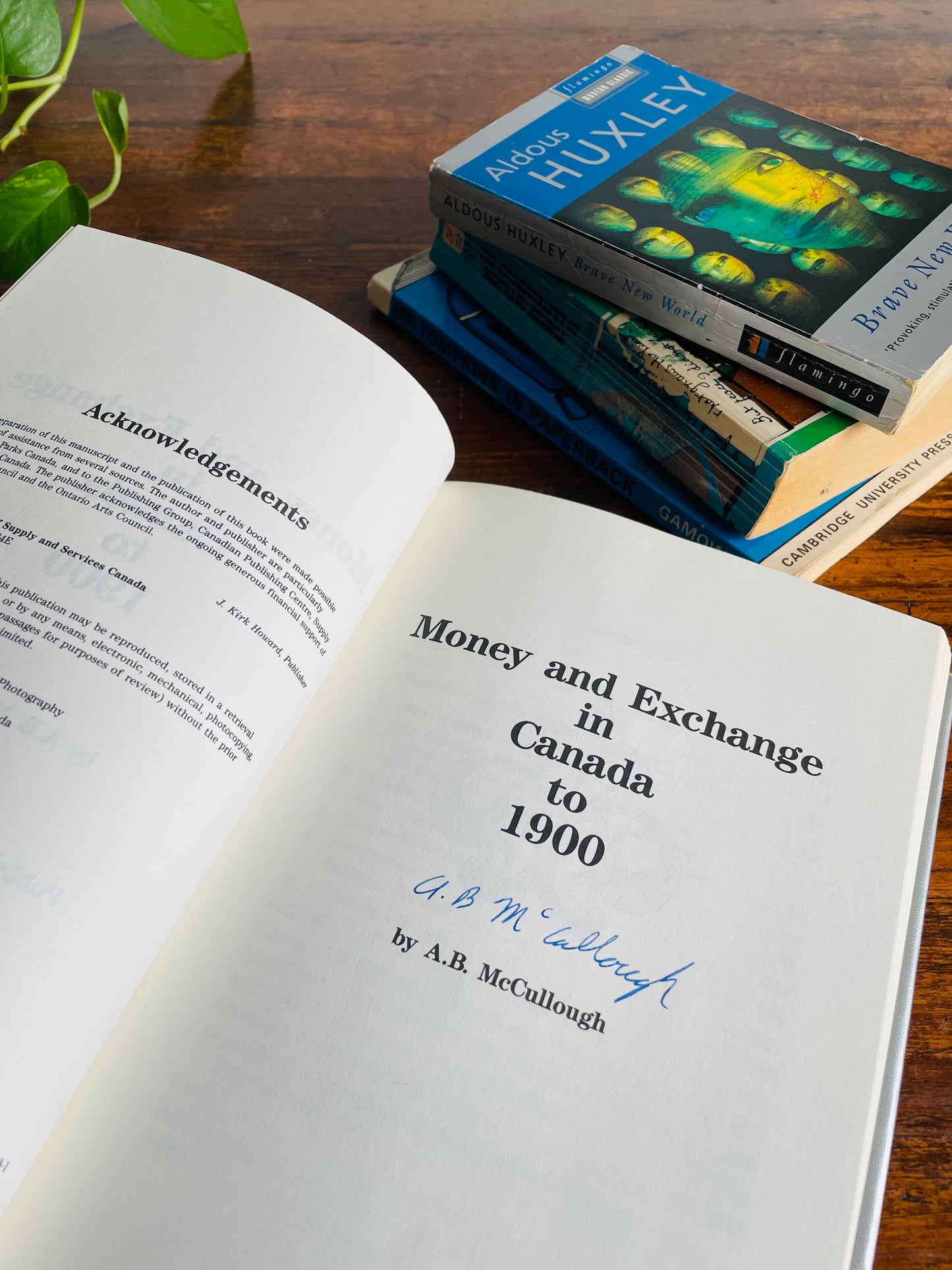 Science, Math & Money Vintage Book Bundle - Huxley, Bertrand Russell, Mr. Tomkins, Money