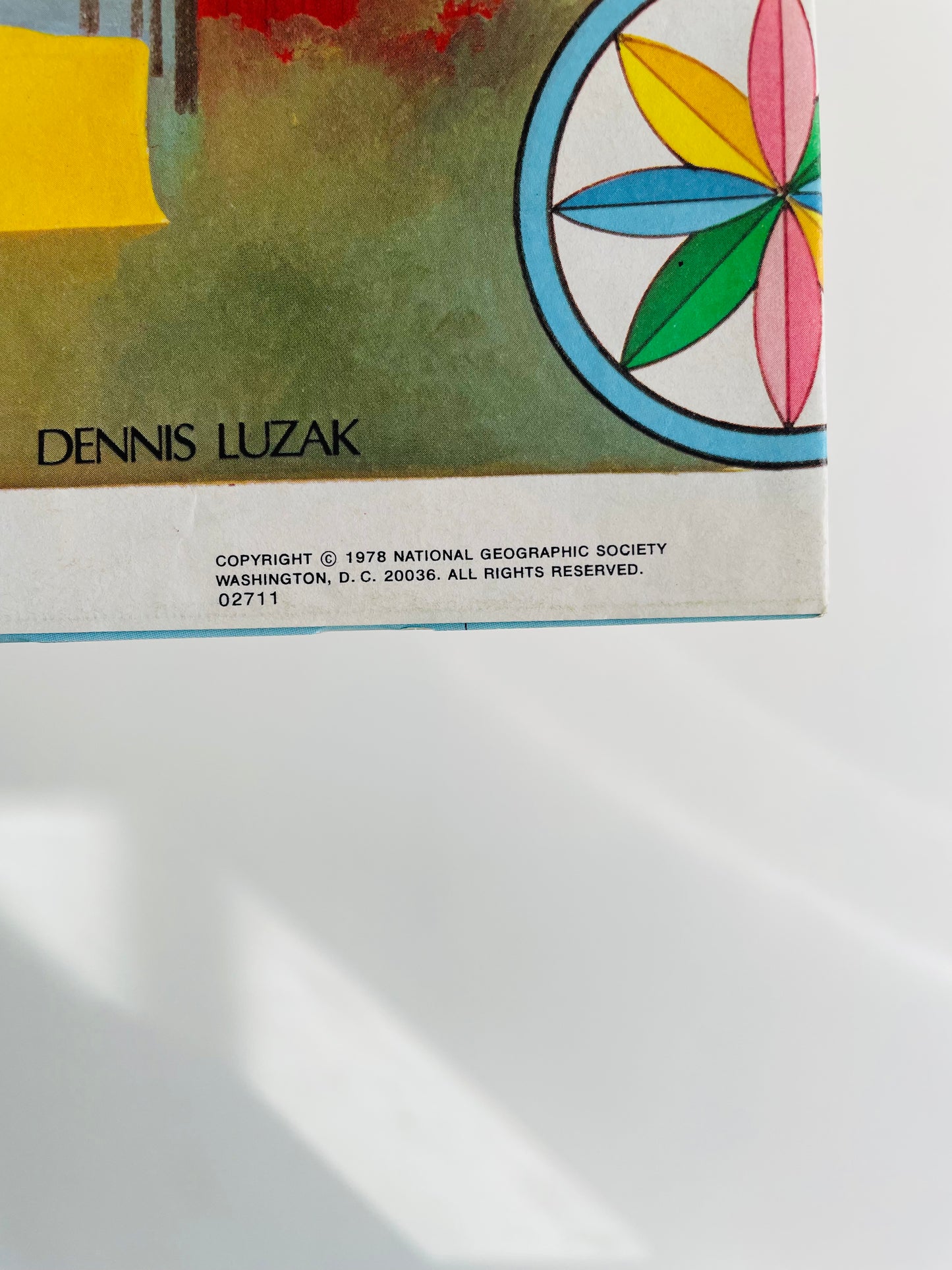 1978 National Geographic Close-Up USA Map - New York, New Jersey, Pennsylvania