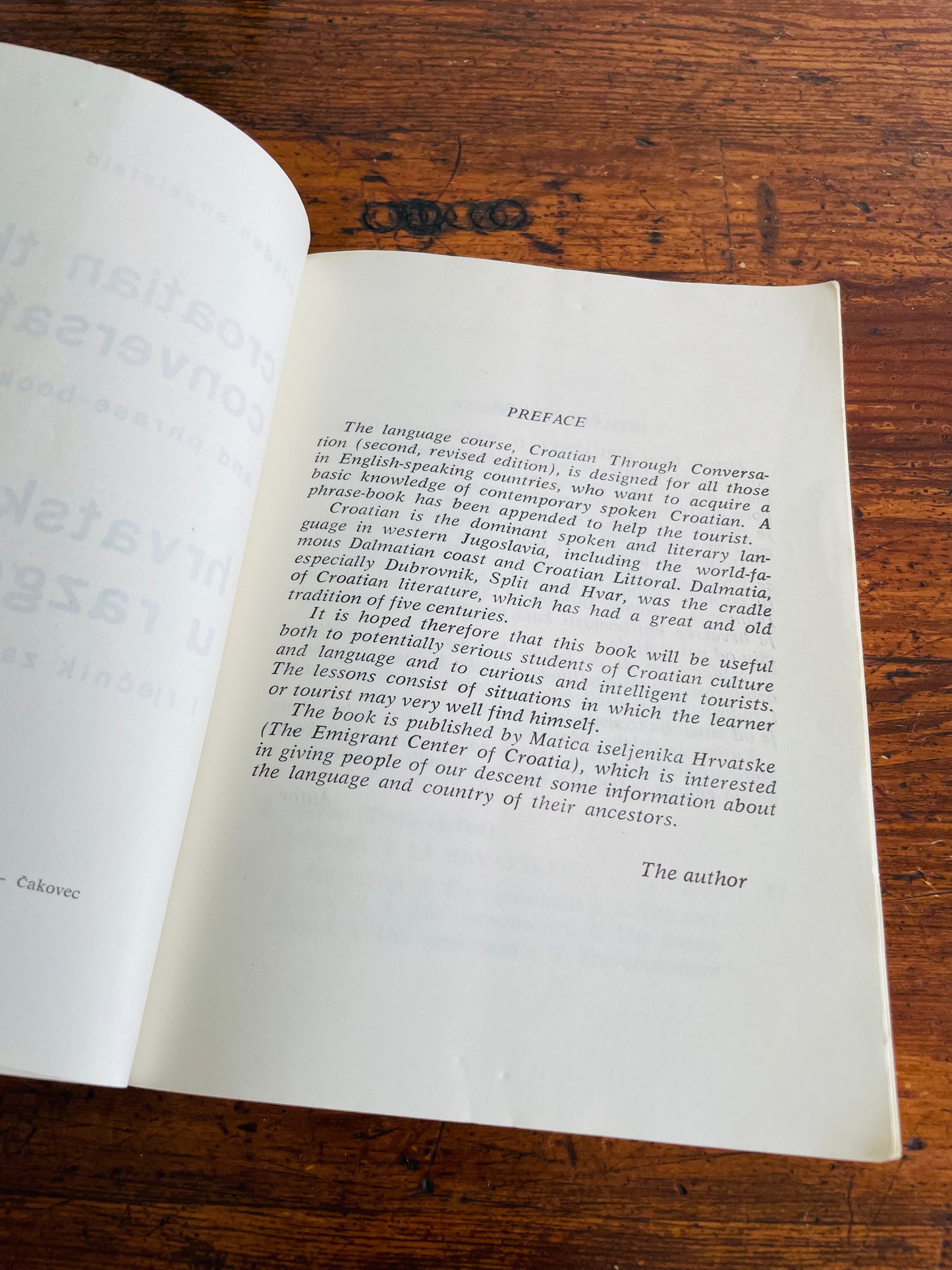 Mladen Engelsfeld Croatian Through Conversation & Phrase Book for Tourists (1969)
