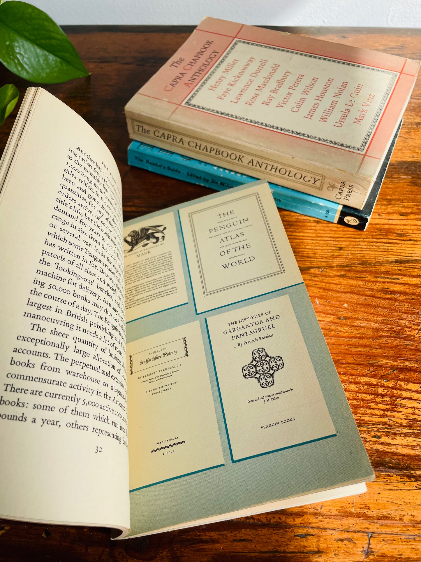 Literature Vintage Book Bundle - Capra Chapbook, Reader's Guide, Penguin Publishing History