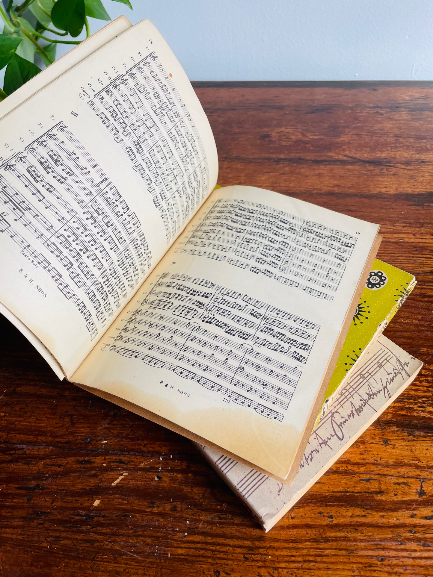 Music Vintage Book Bundle - Beethoven, Bach