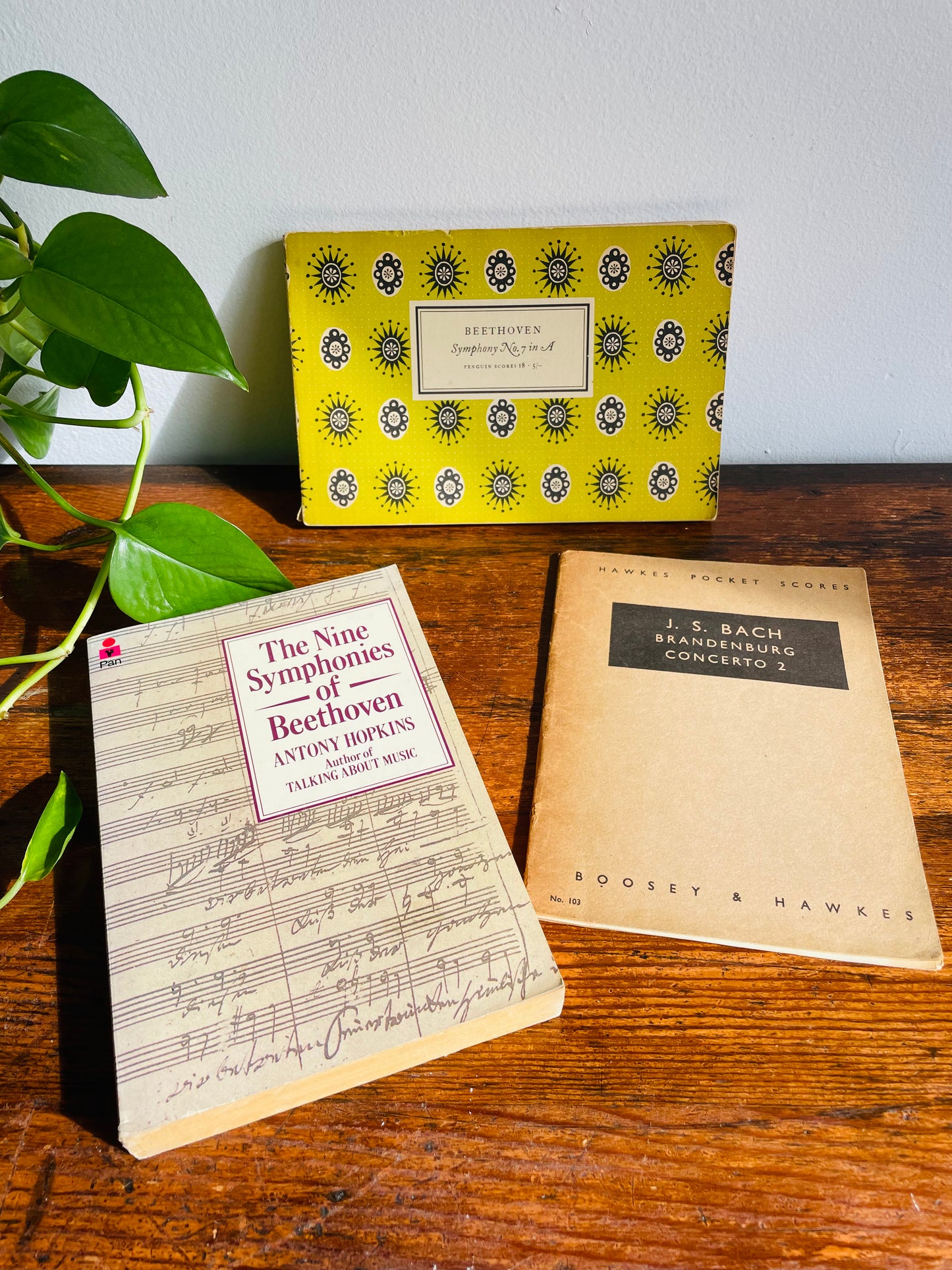 Music Vintage Book Bundle - Beethoven, Bach