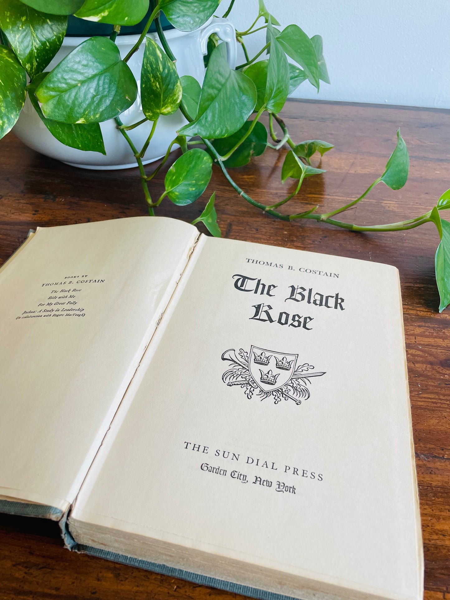 The Black Rose - Thomas B. Costain Hardcover Book (1947)