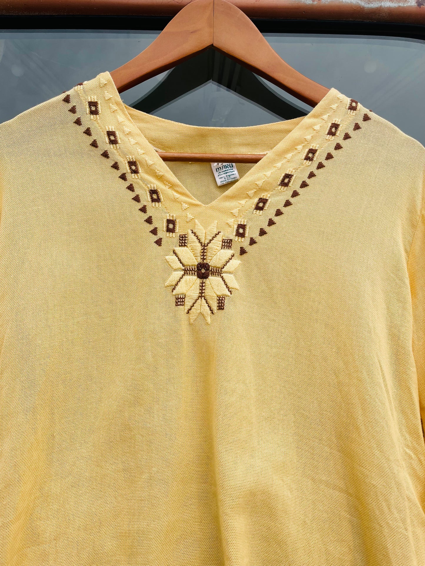 Vintage Maru Paraguay Top - 100% Cotton & Embroidered Design