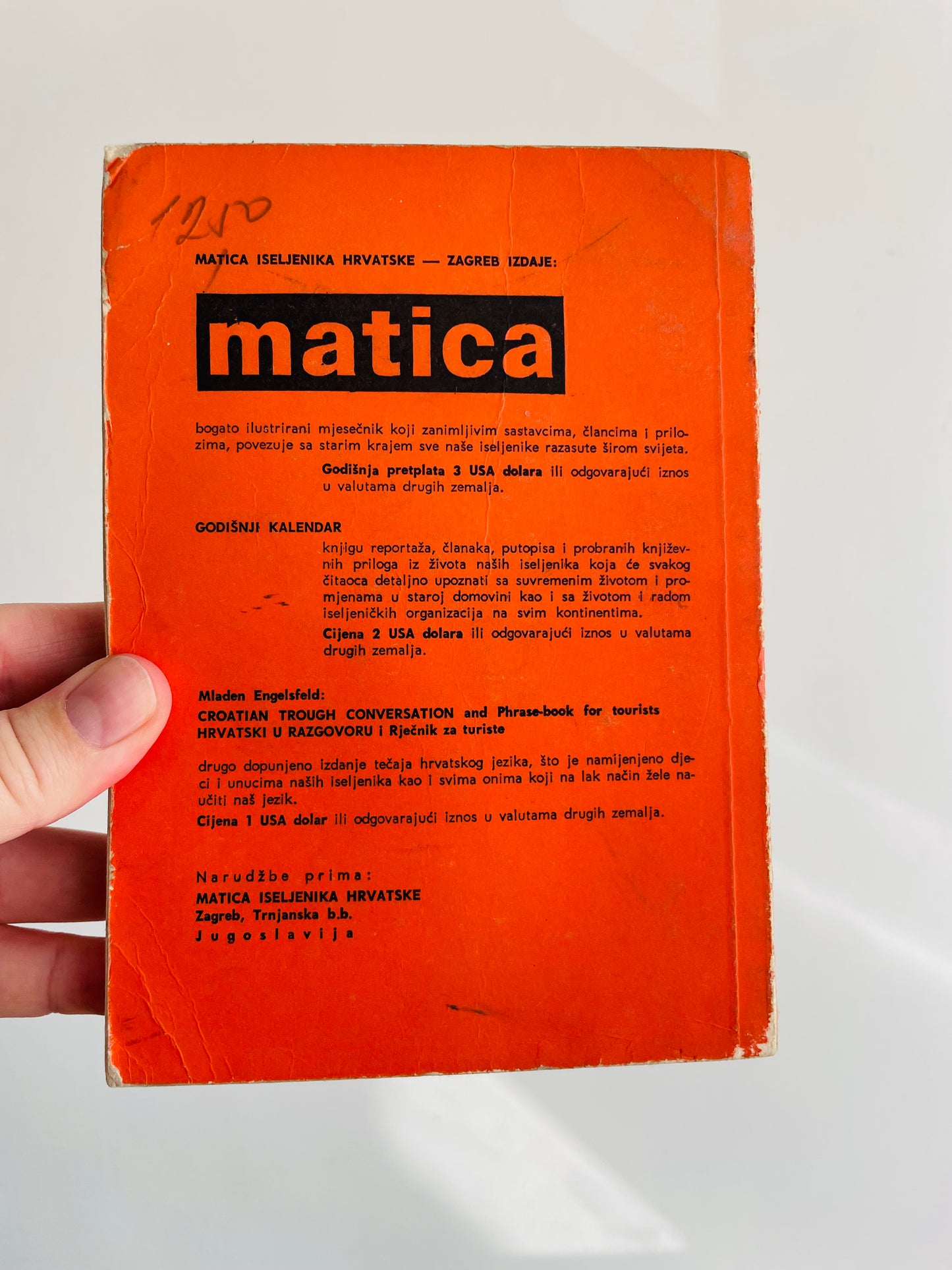 Mladen Engelsfeld Croatian Through Conversation & Phrase Book for Tourists (1969)