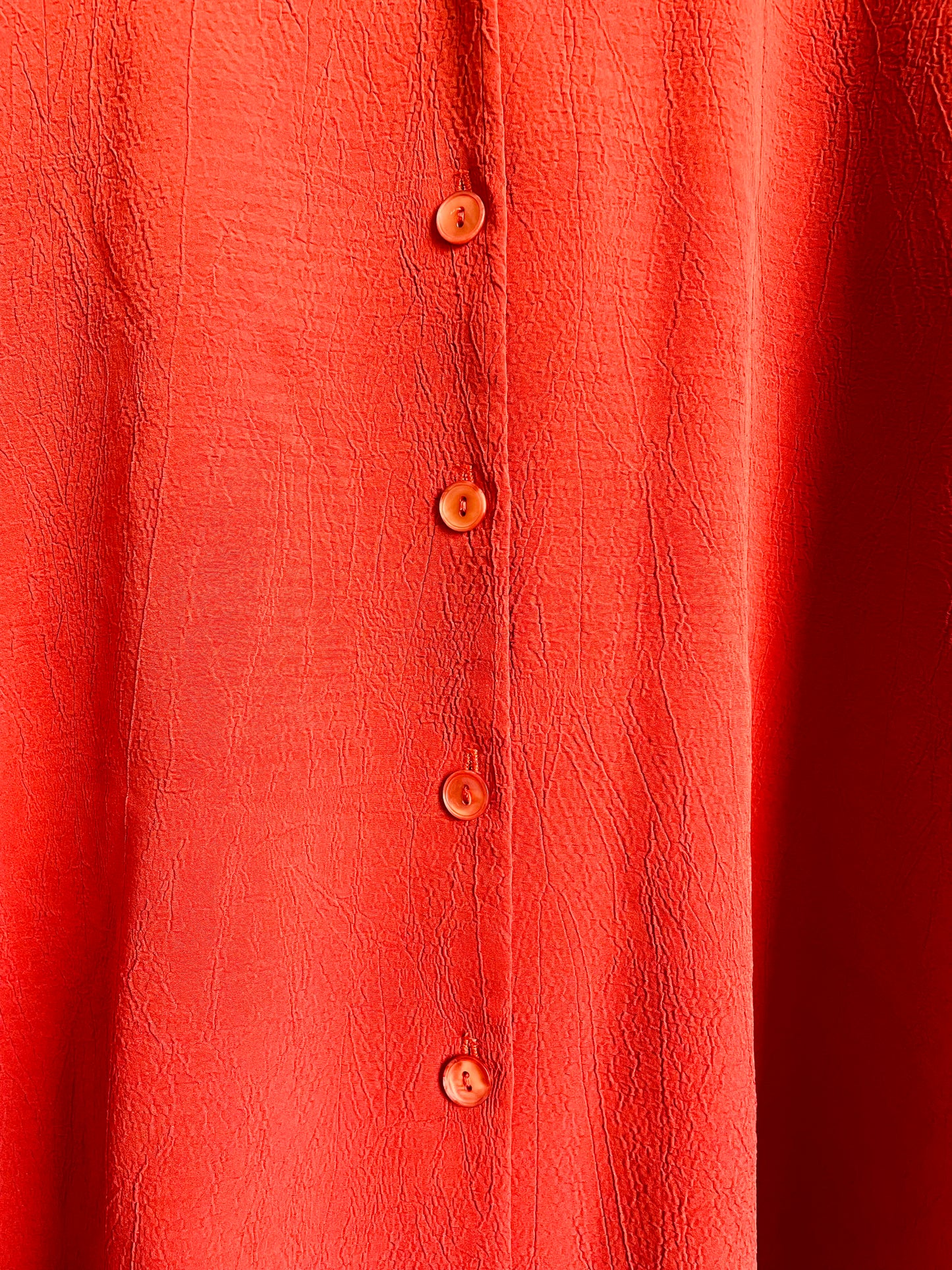 Vintage IMAGE Brand Rust Red Button Up Sleeveless Top with Dagger Collar - Size 3x