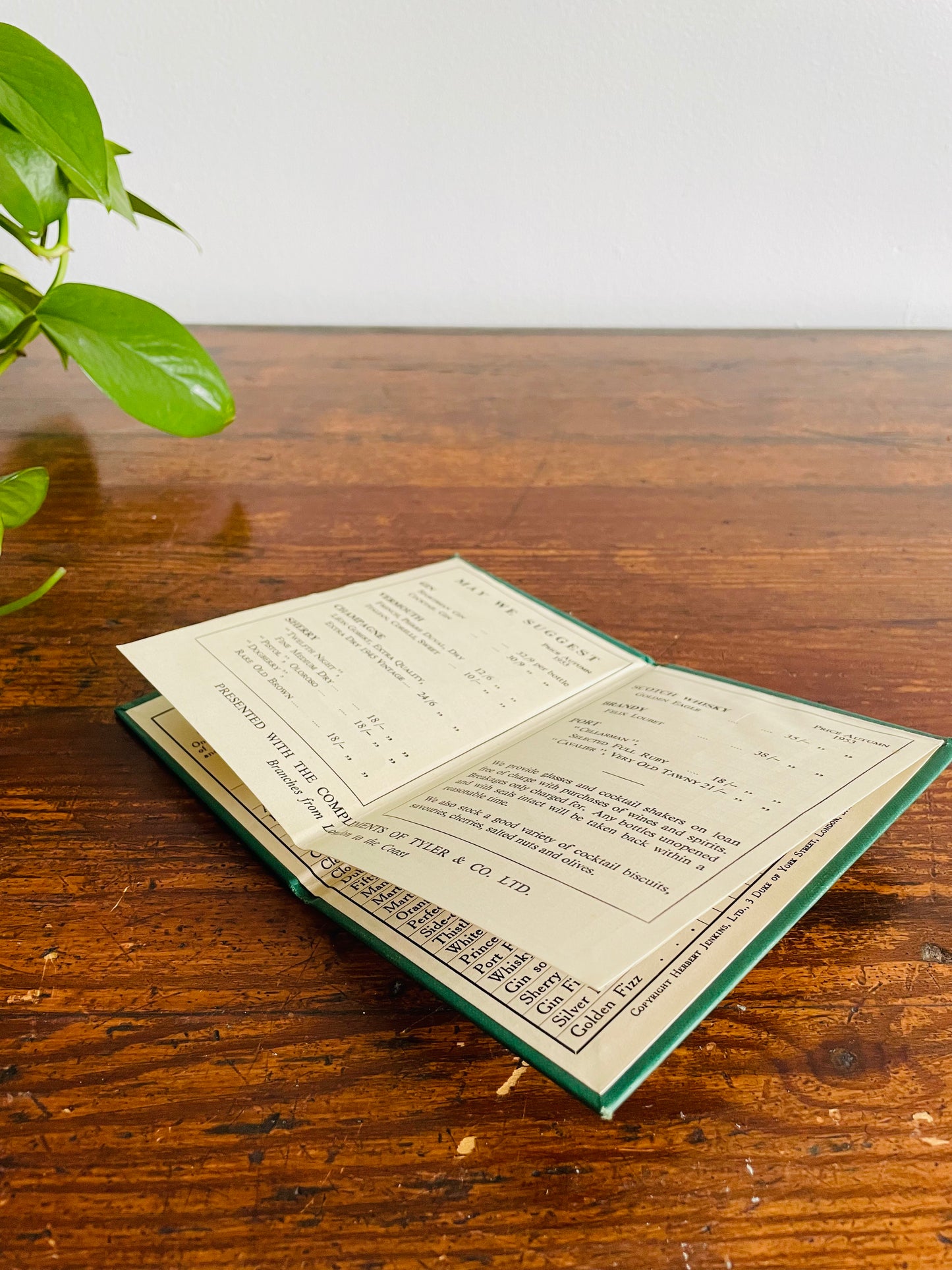 RARE BOOK - Herbert Jenkins - The Cocktail Key - 1930s Pocket Sized Guide Book