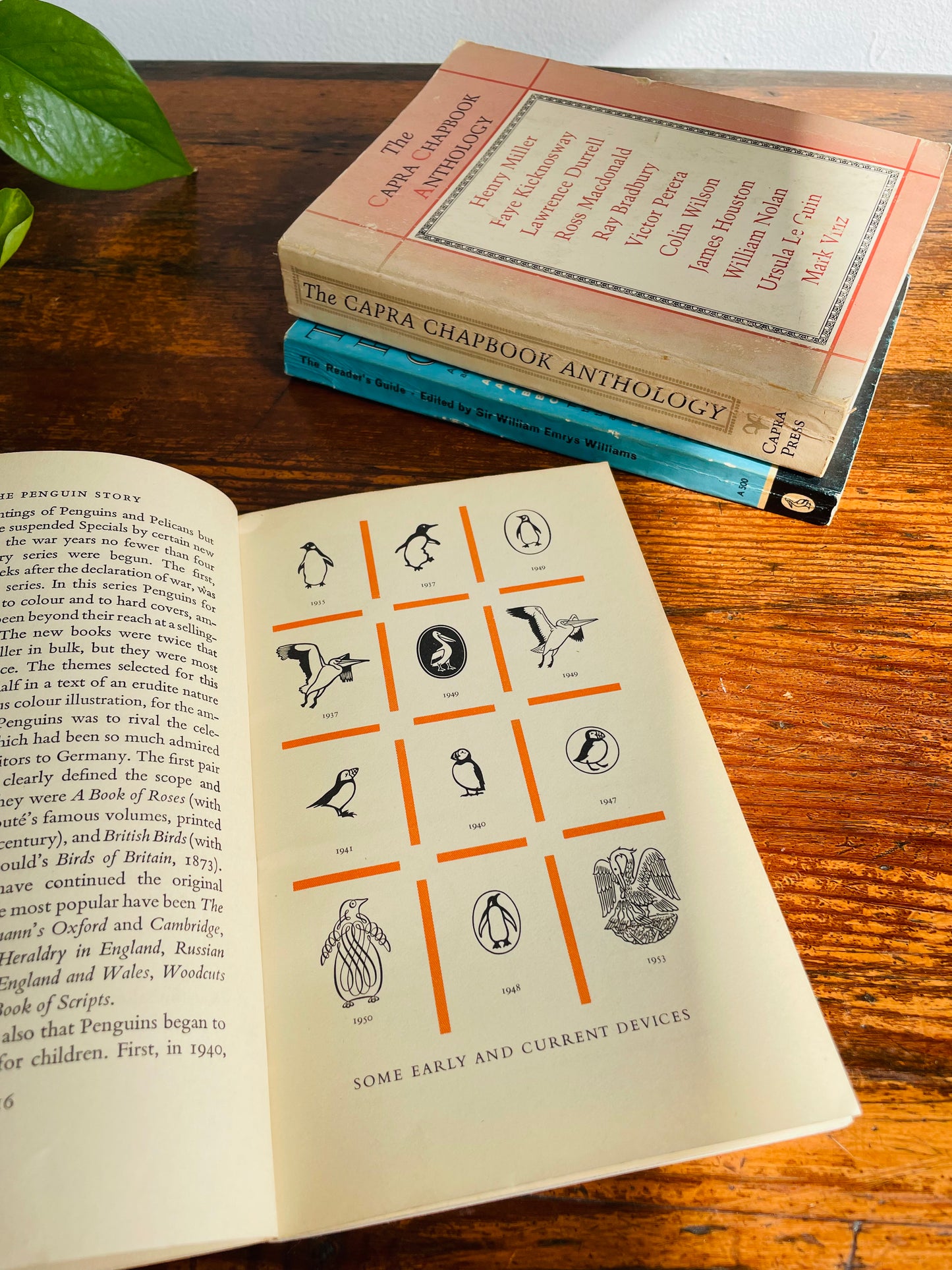 Literature Vintage Book Bundle - Capra Chapbook, Reader's Guide, Penguin Publishing History