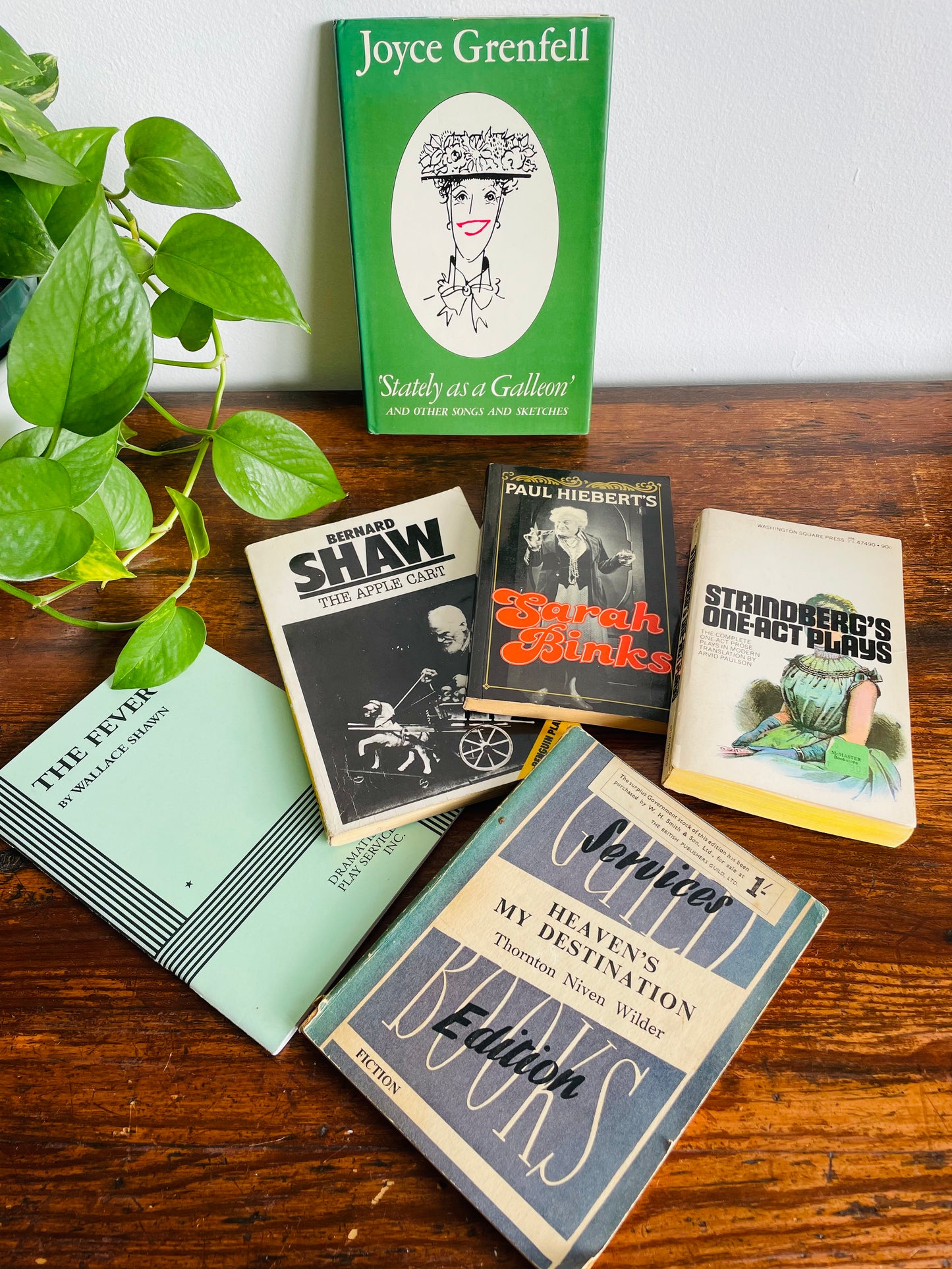 Theatre & Plays Vintage Book Bundle - Variety of Authors & Books (6)