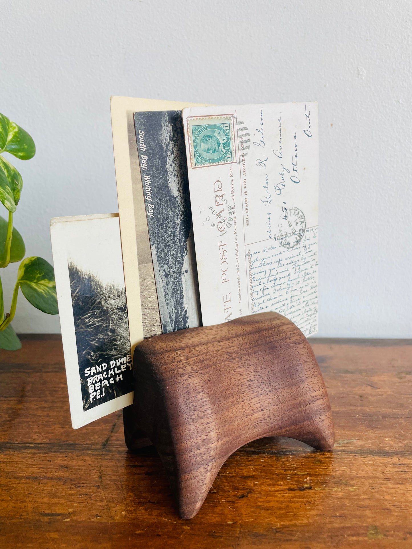 Vintage Handmade Modernist Style Wood Easel Holder - Perfect for Displaying Art, Photos, Cards, Sign, Etc.