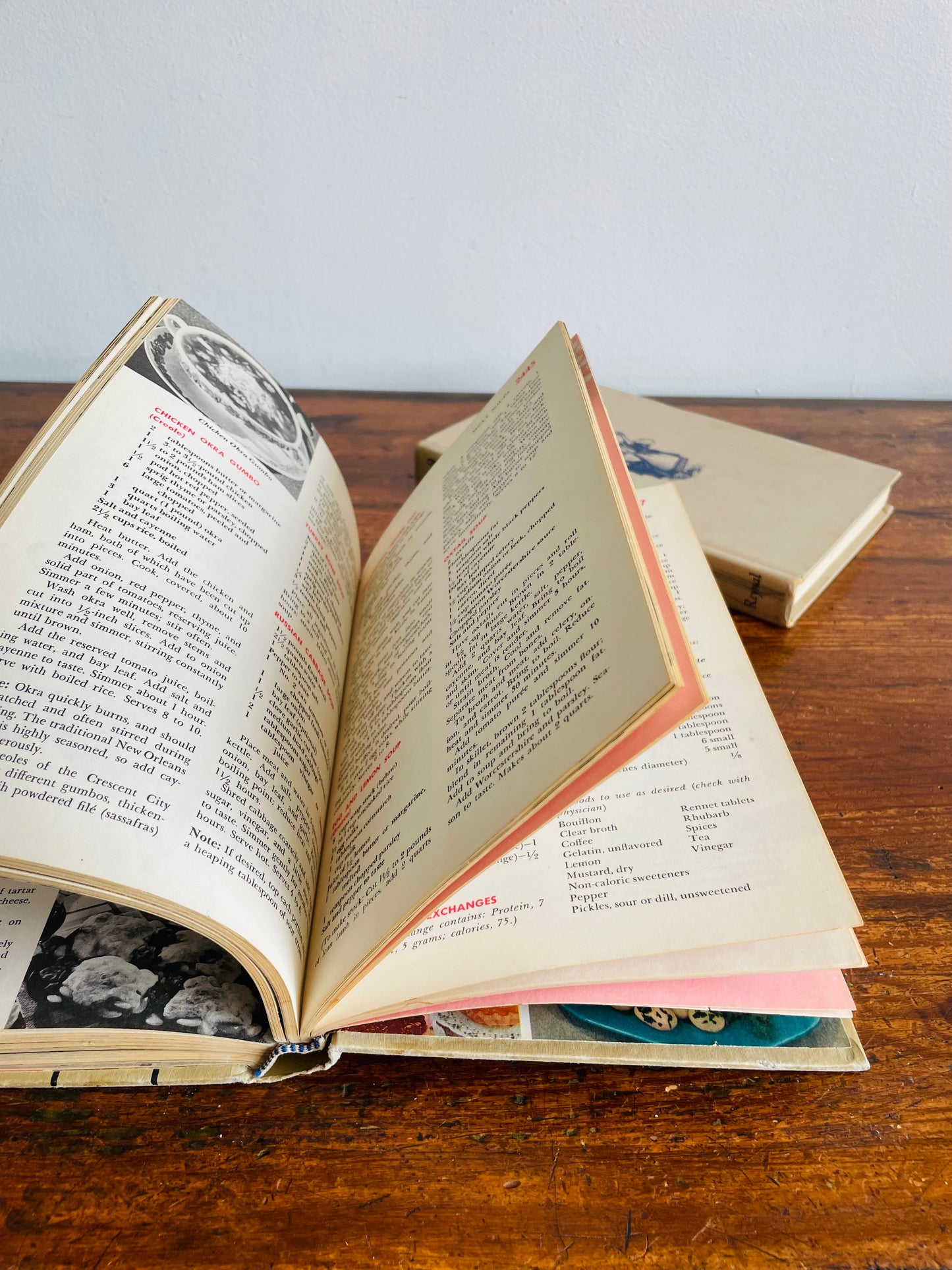 Hardcover Cookbook Bundle - The Good Fare and Cheer of Old England (1960) & Mary Margaret McBride Encyclopedia of Cooking Volume 10 (1958)