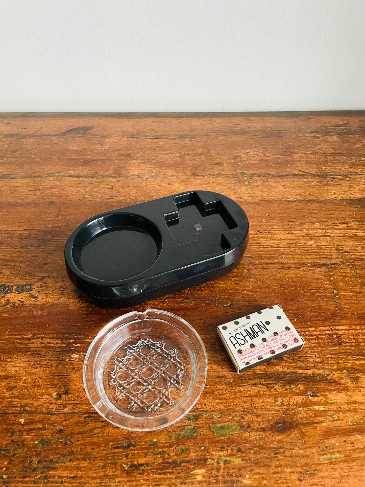 Vintage Novelty Gag Gift Ashman Ashtray - Coughs & Says "No Smoking!" When You Lift It - Made in Taiwan - Tested / Works!