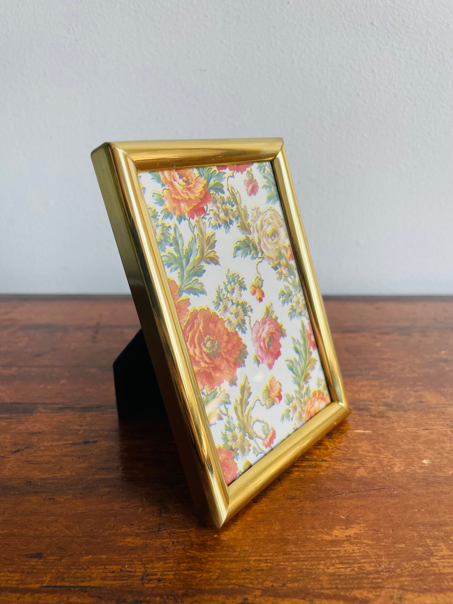 Small Brass Picture Frame - Made in Korea - Prop Backing