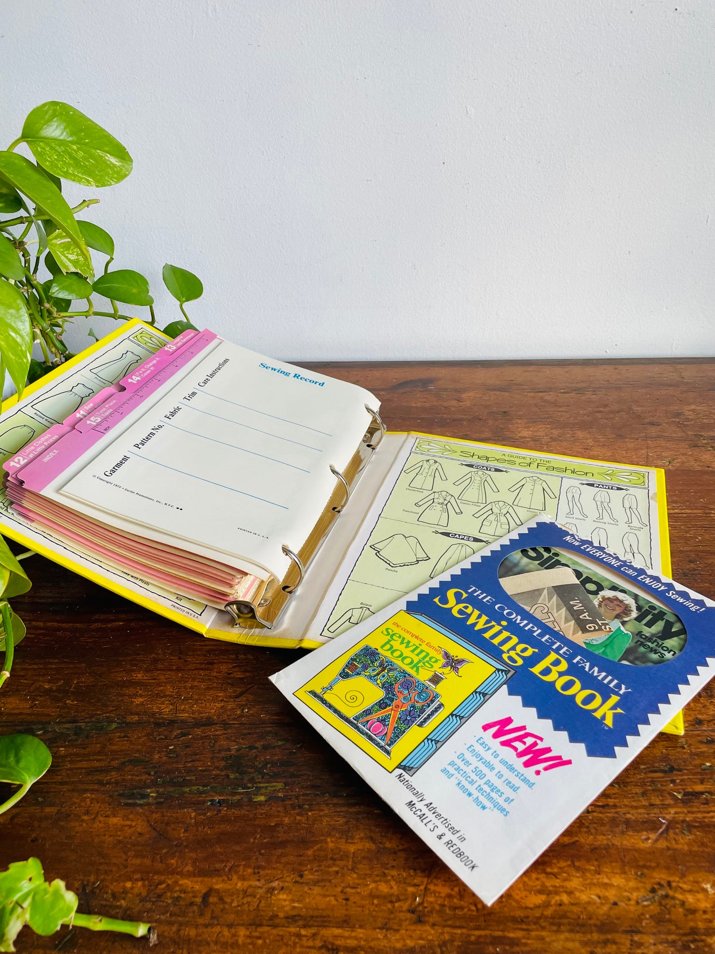 Vintage The Complete Family Sewing Book Binder (1971)