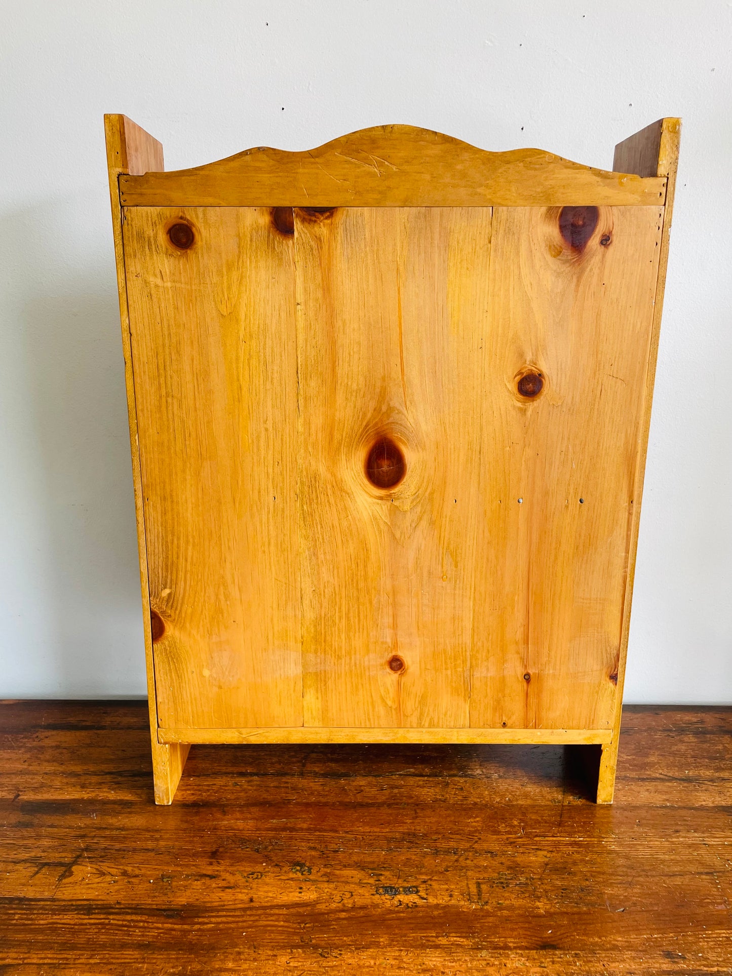 Vintage Petite & Narrow 28" Tall Wood Bookshelf - Perfect for Small Space Storage - No Shipping